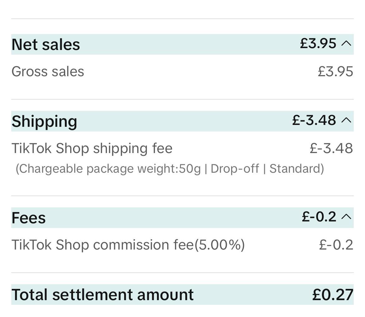 Why the hell is my settlement 27p when the shipping is meant to be paid