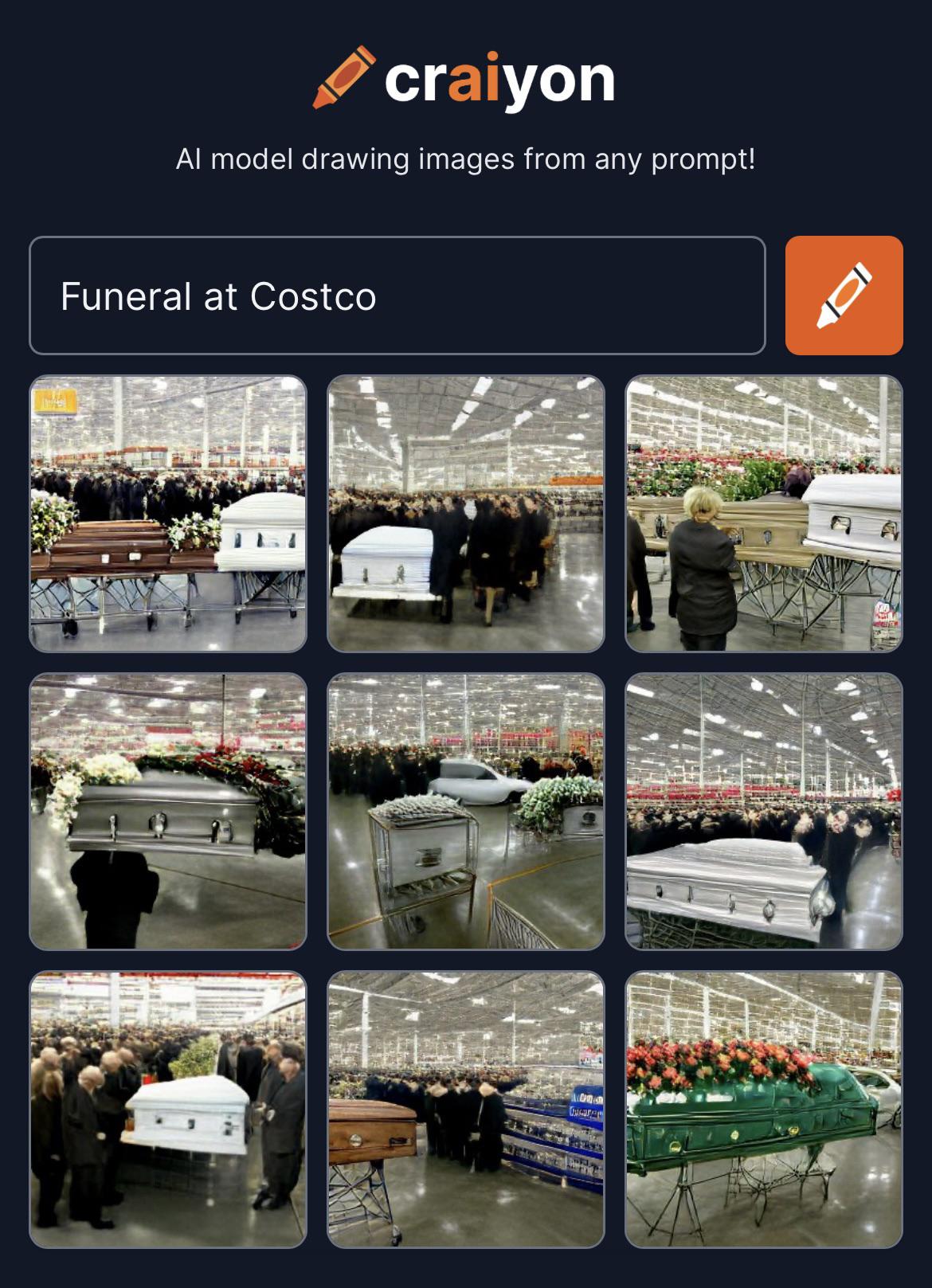 Funeral at Costco r/weirddalle