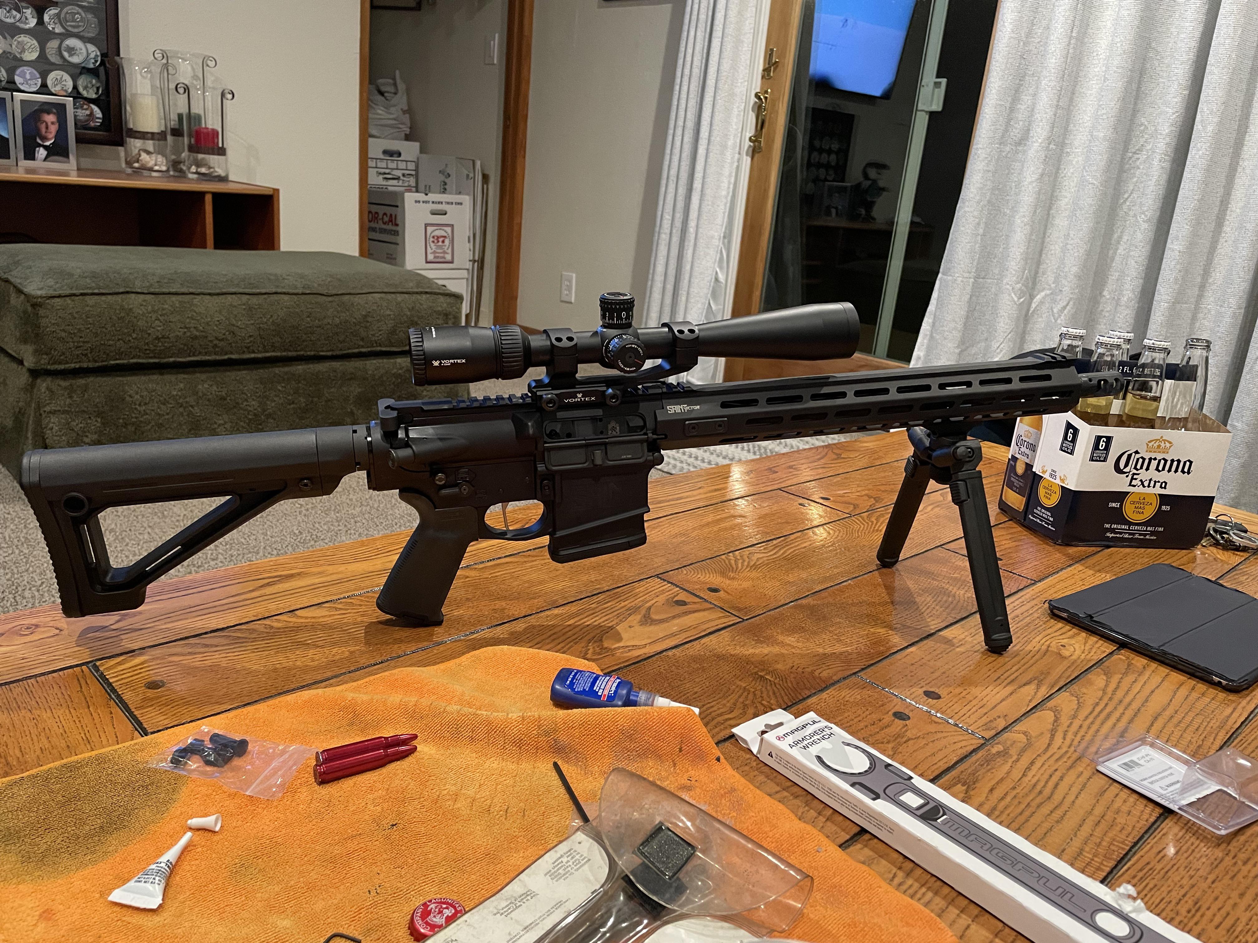 My first AR, Saint Victor .308. CA Compliant with the Juggernaut