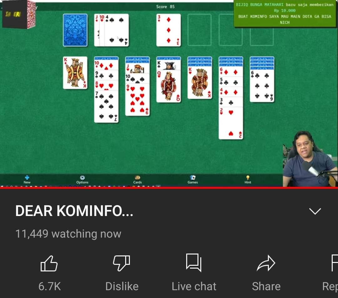 Solitare Live Stream, Let's Goooo r/indonesia
