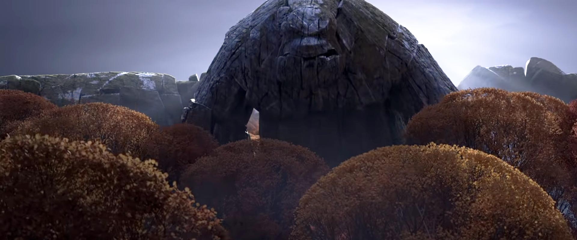 The Earth Giants in Frozen 2 (2019) were voiced and acted by Dwayne