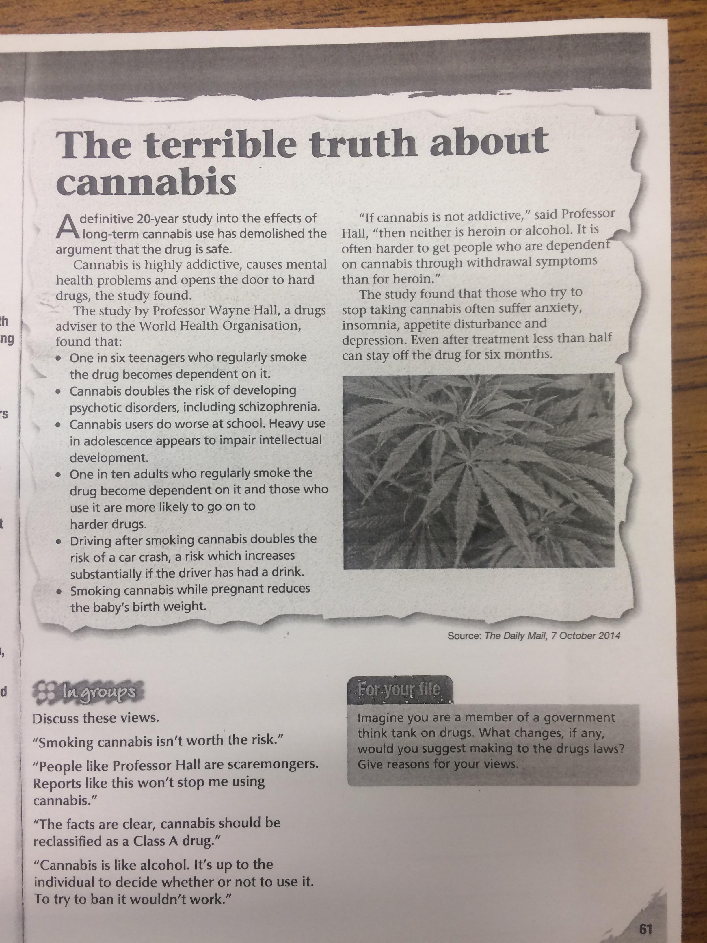 Cannabis education in UK... what you think bout this