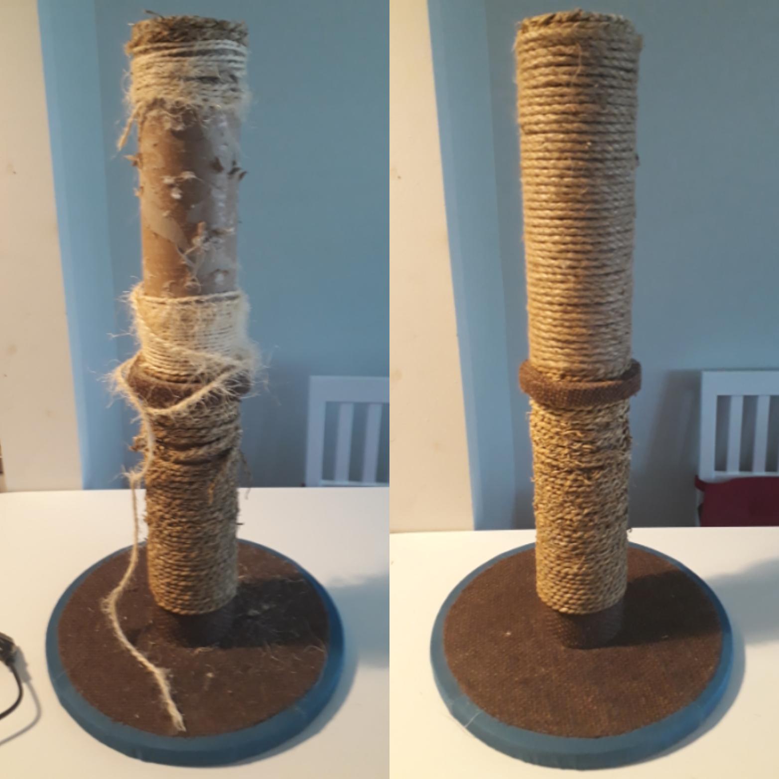 20m of jute rope, some hot glue and 15 minutes later my gremlins have