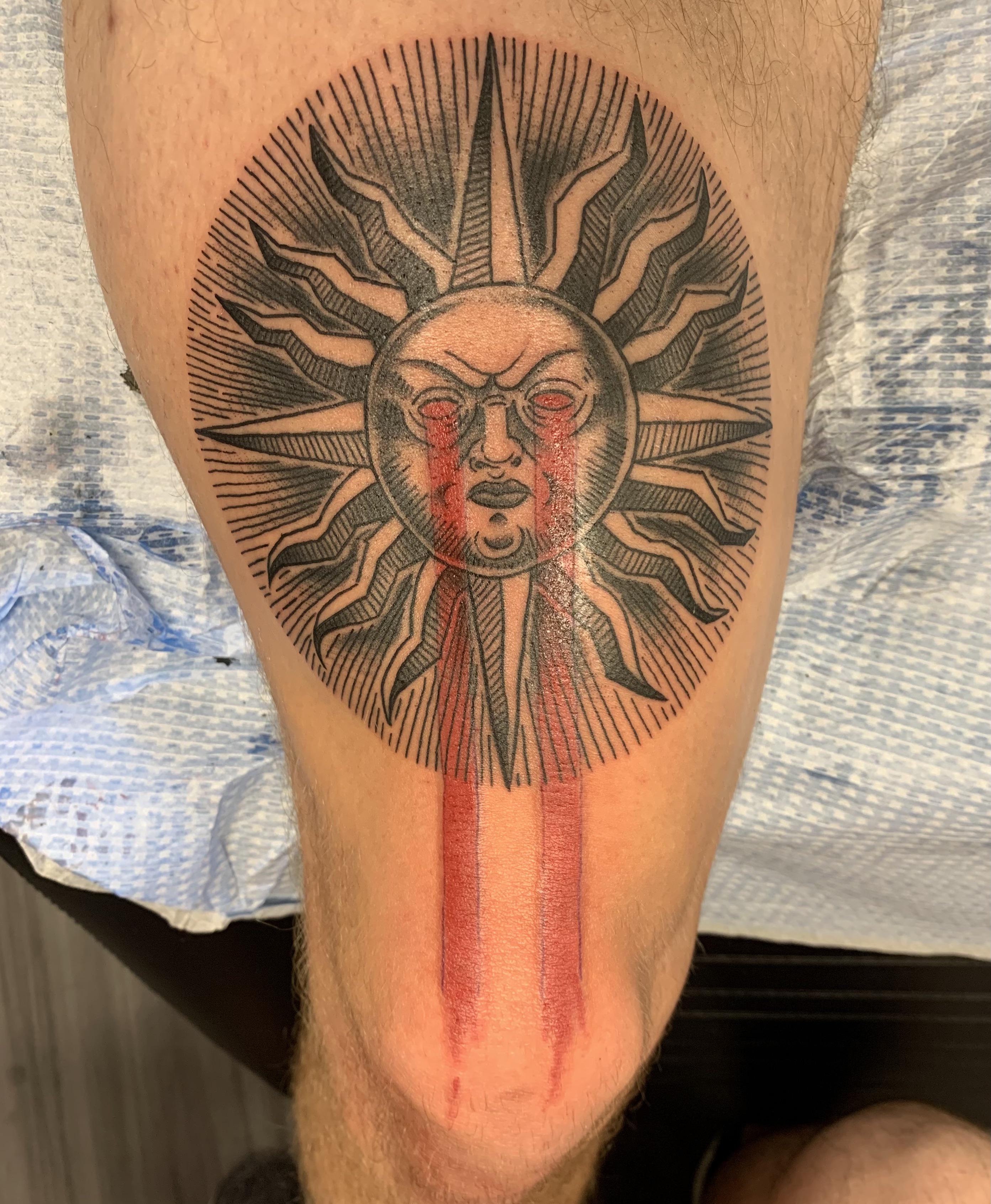 Bleeding Sun by Micah Ulrich. Done by Ben Riffe at Red