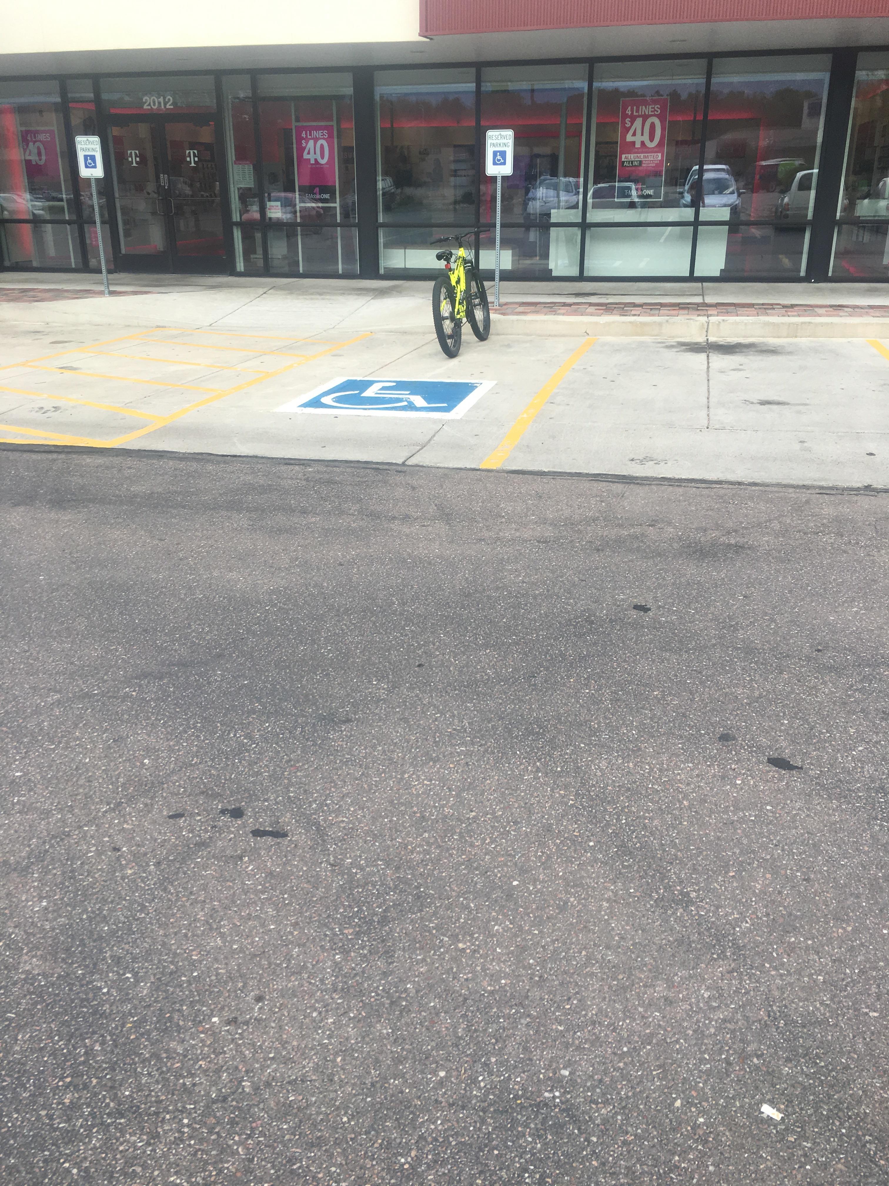 Parking lot was practically empty, and still, this. mildlyinfuriating