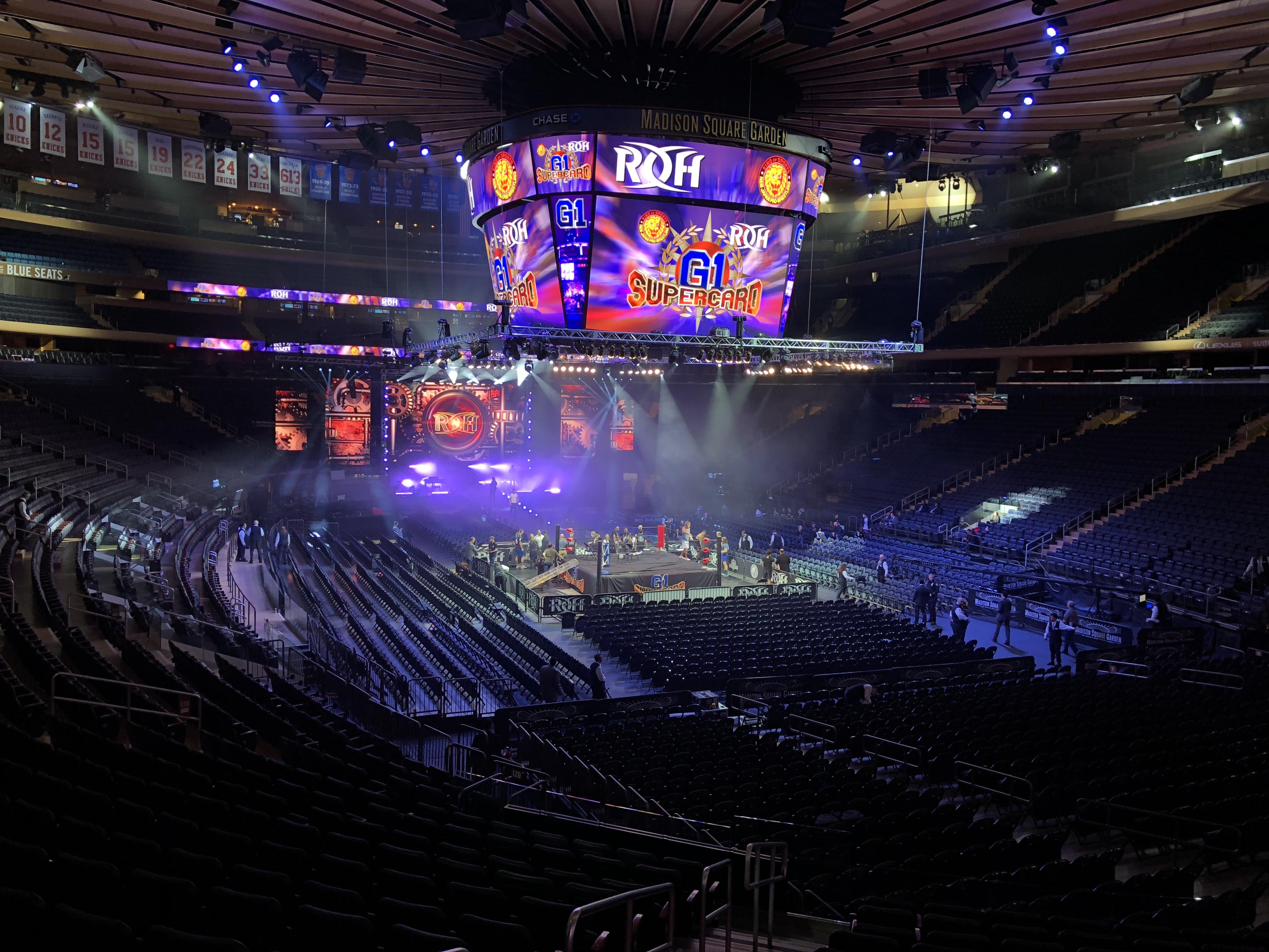 Ready to rock and roll at MSG G1Supercard ROH NJPW r/SquaredCircle