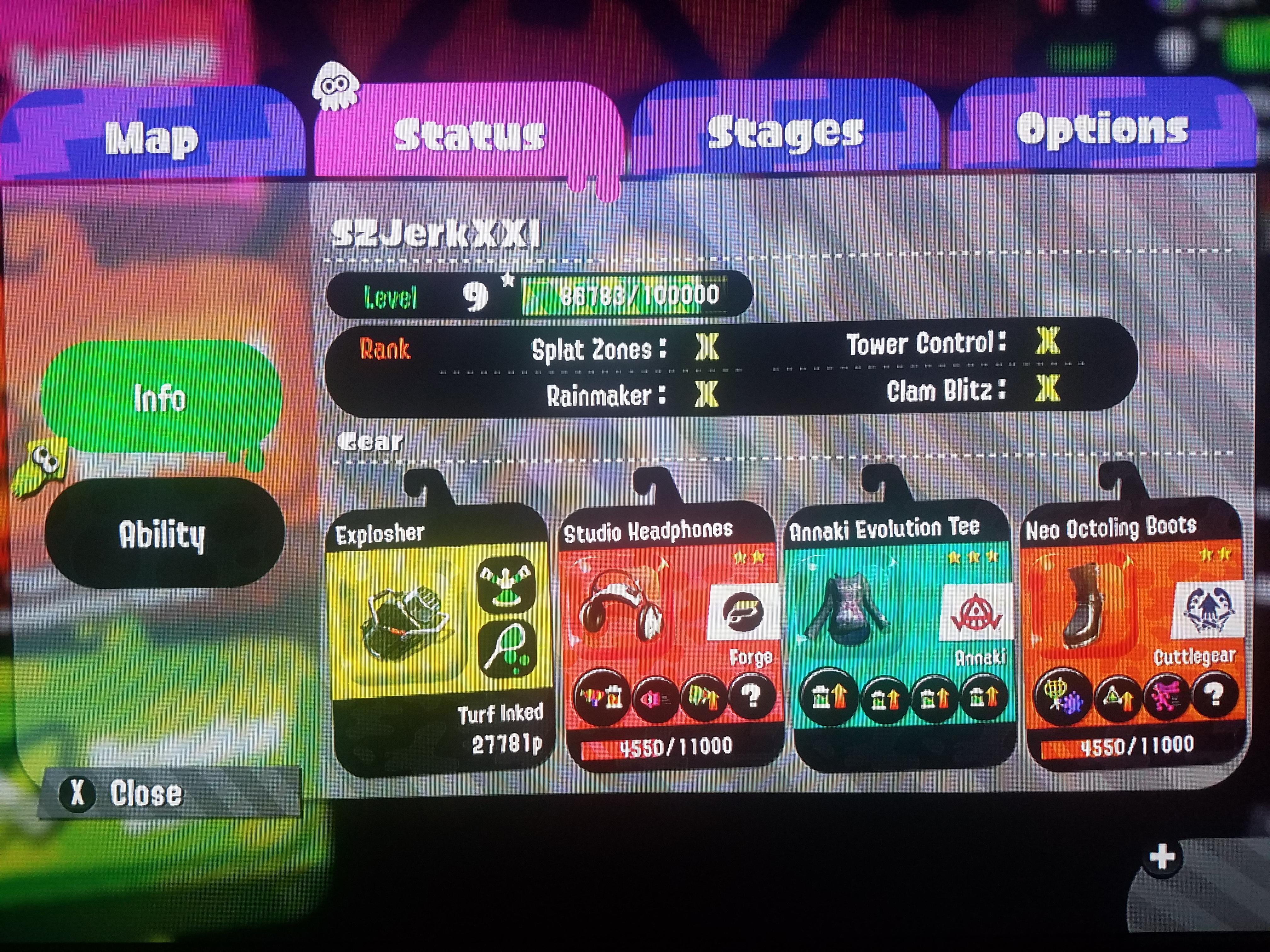 Got Splatoon 2 on launch day & after 920 hours I finally hit X rank
