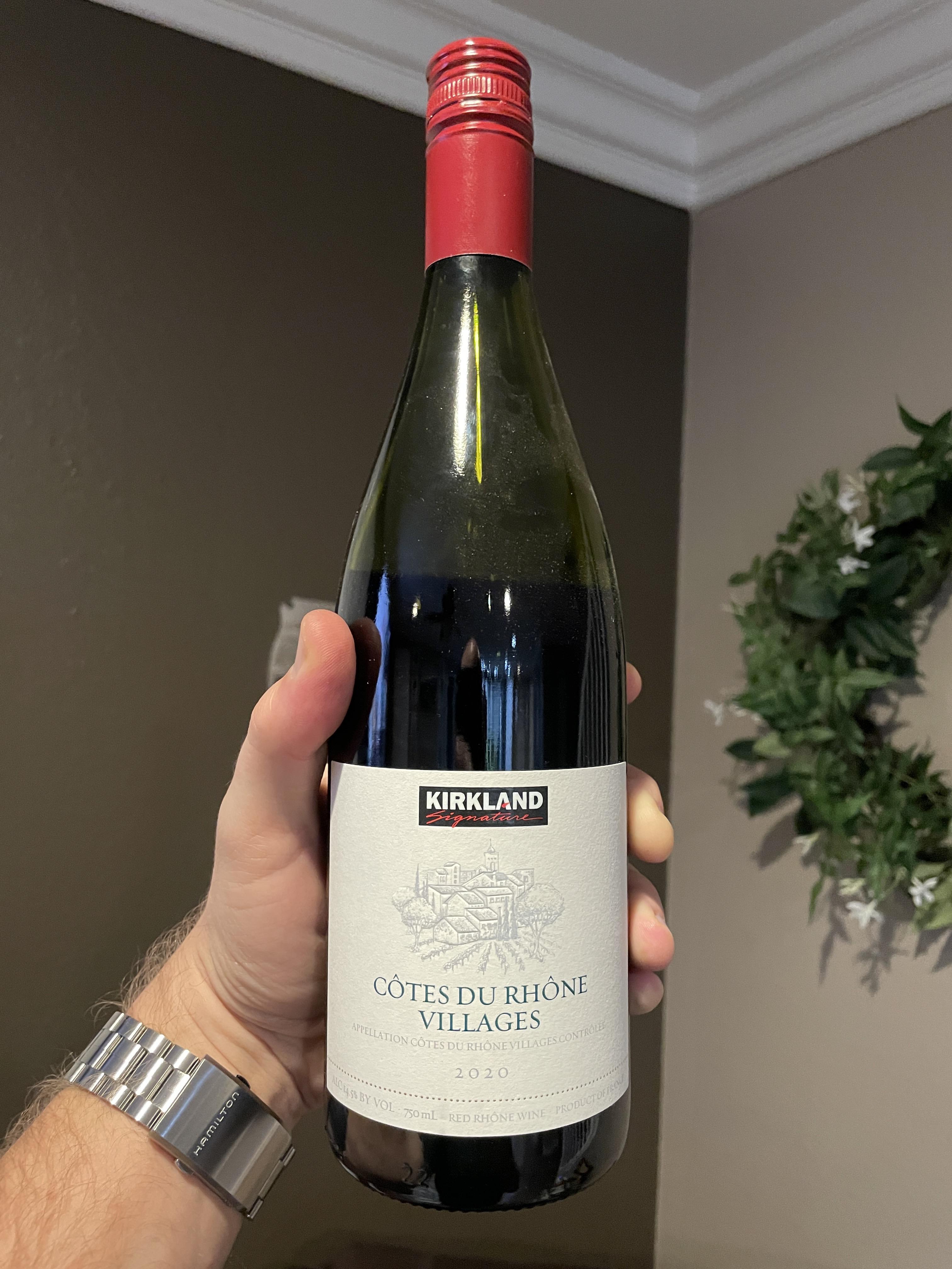 Kirkland Côtes Du Rhône Villages 2020 Costco_alcohol