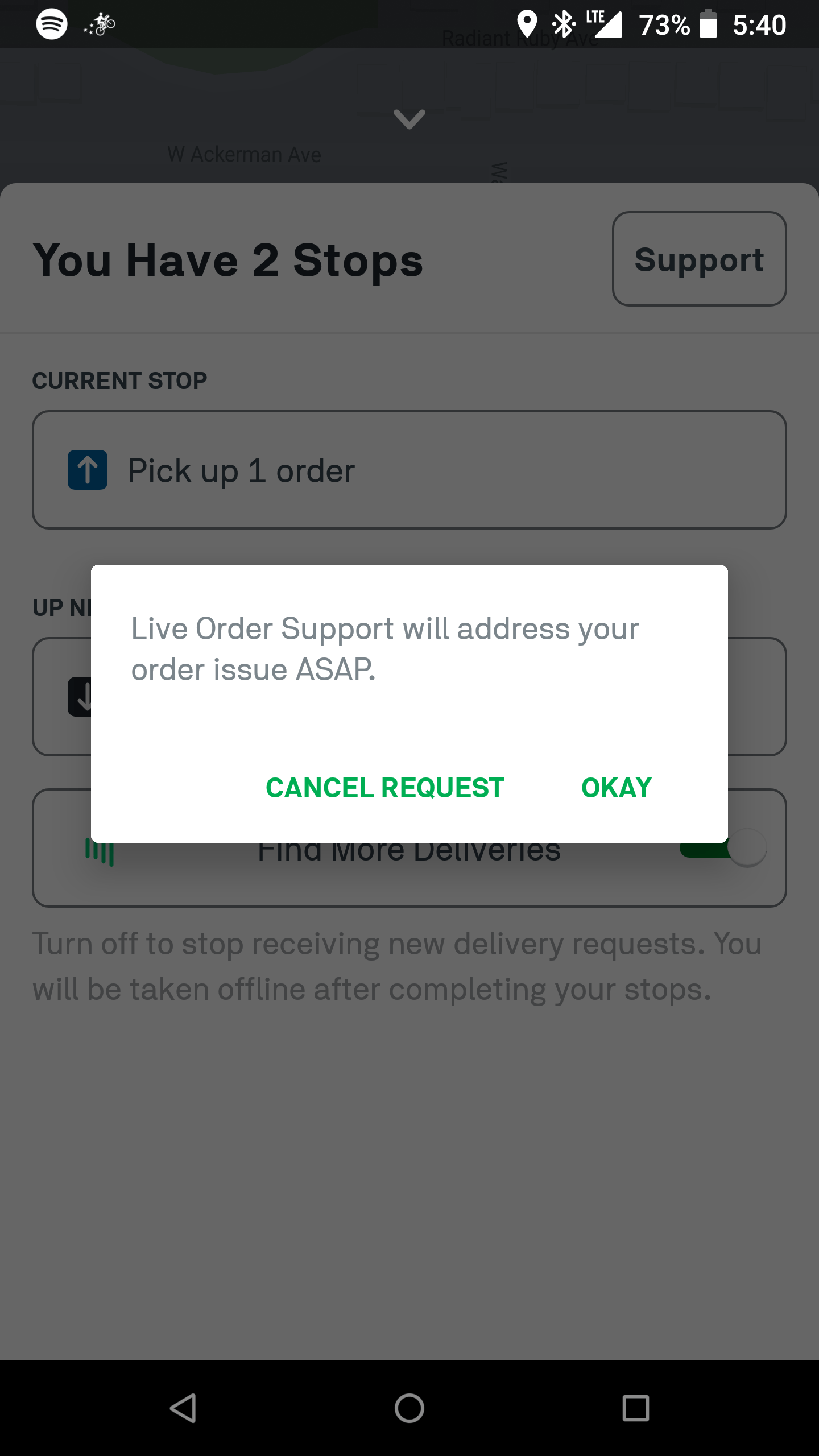 Anybody else dealt with this while marking an alcohol order as