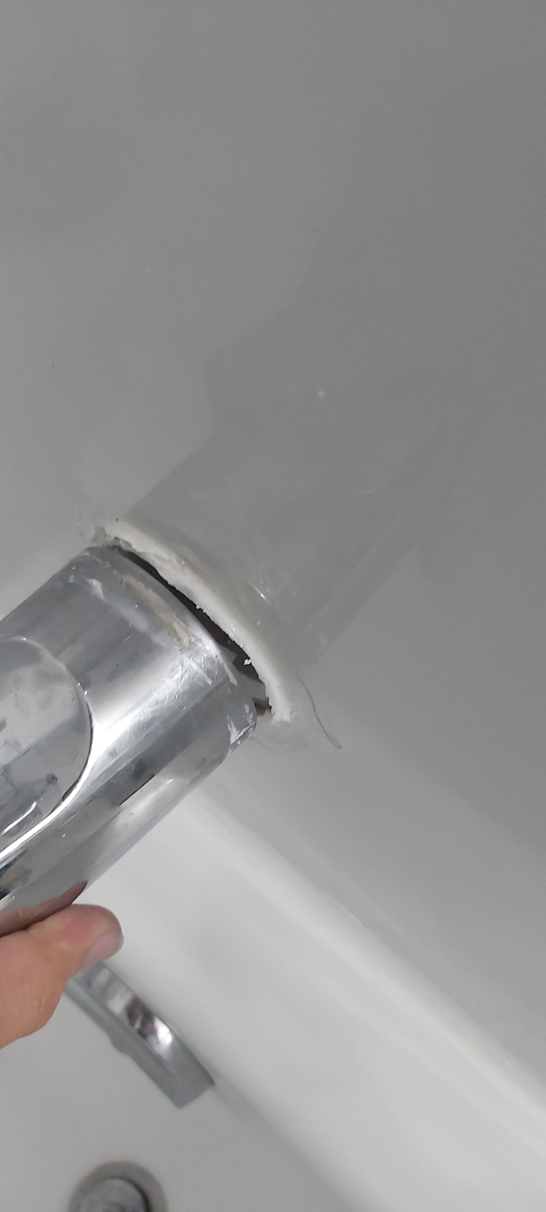 Should I be concerned that my plumber left my shower faucet like this