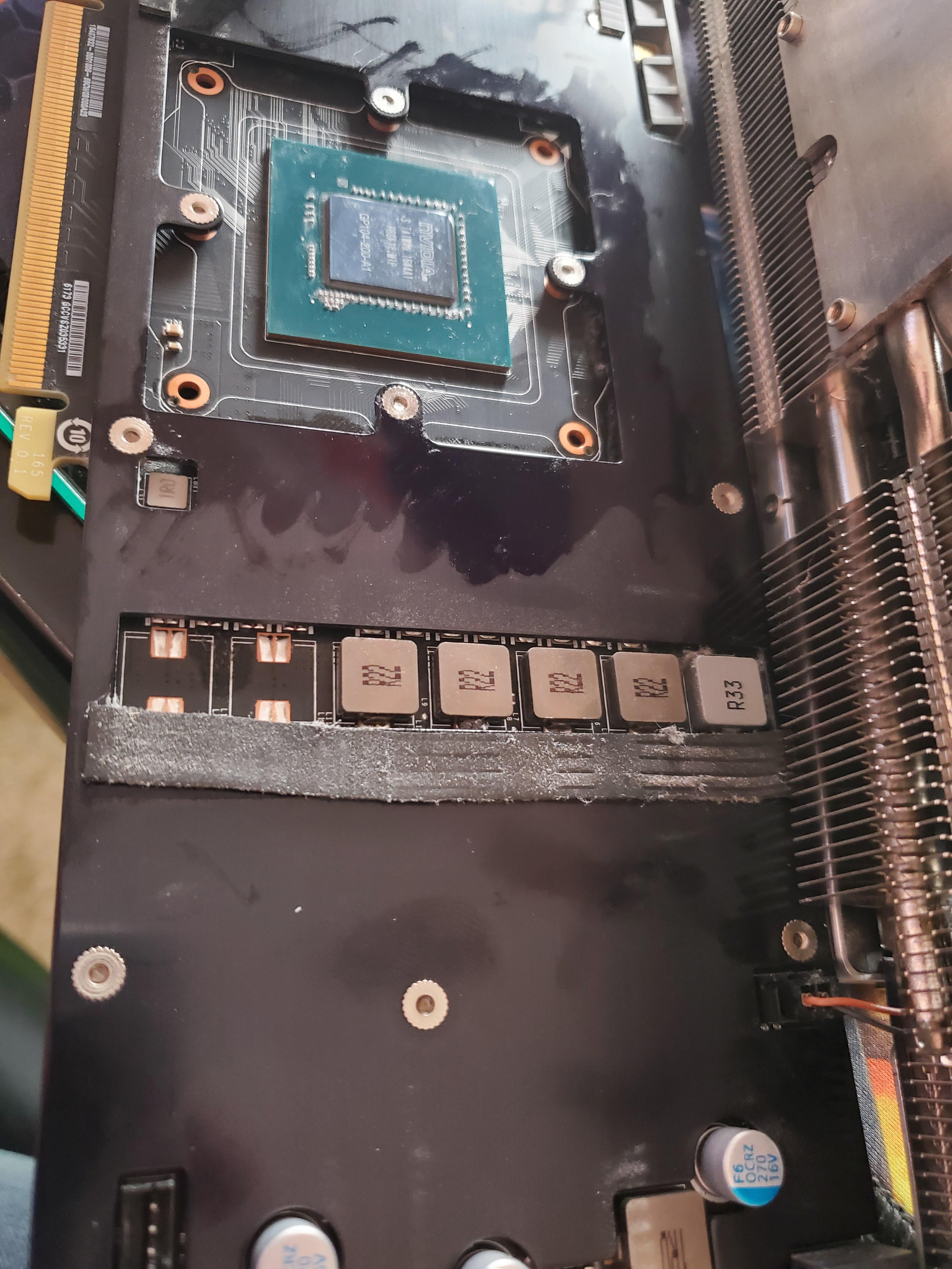 Factory installed Thermal Pad Wrong? EVGA GTX 1070 SC r/nvidia