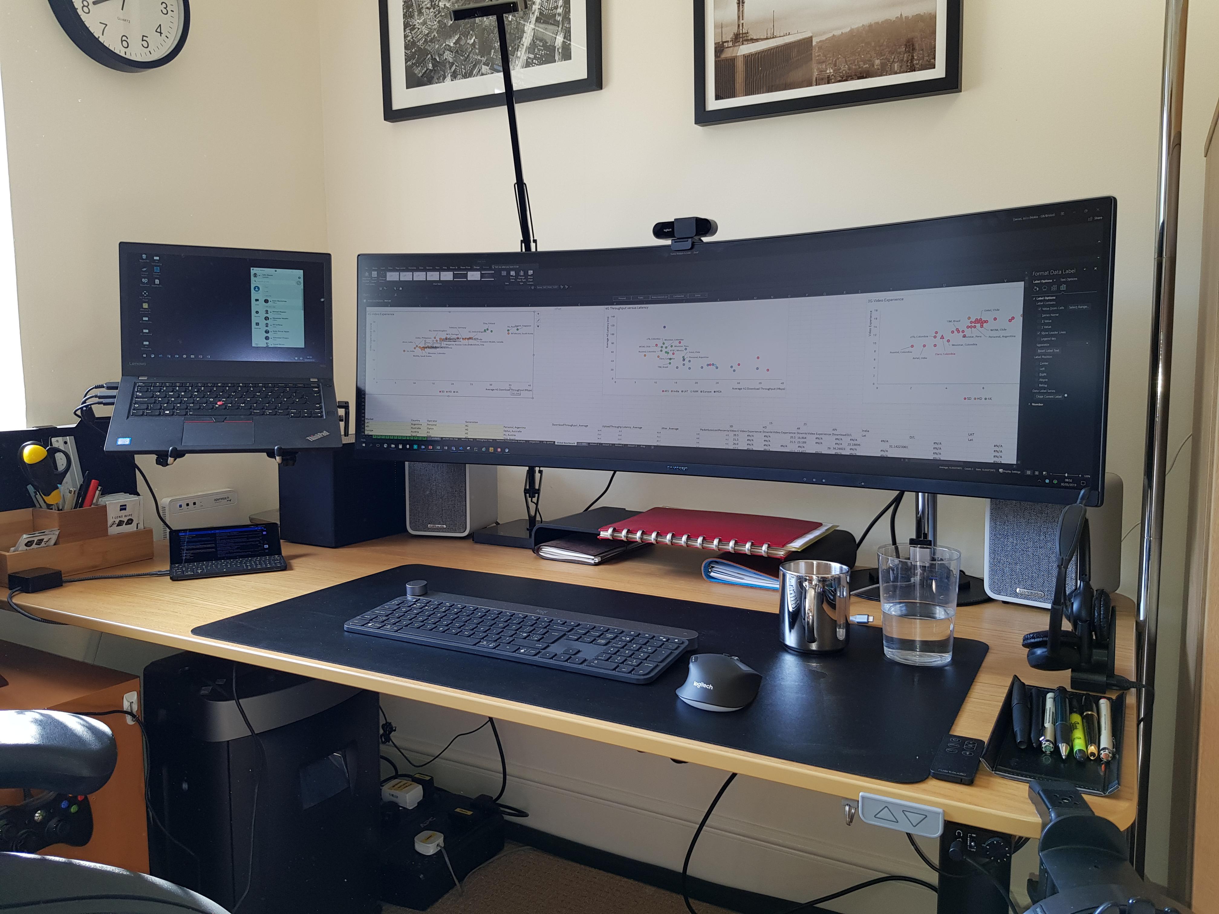 CRG9 work setup r/ultrawidemasterrace