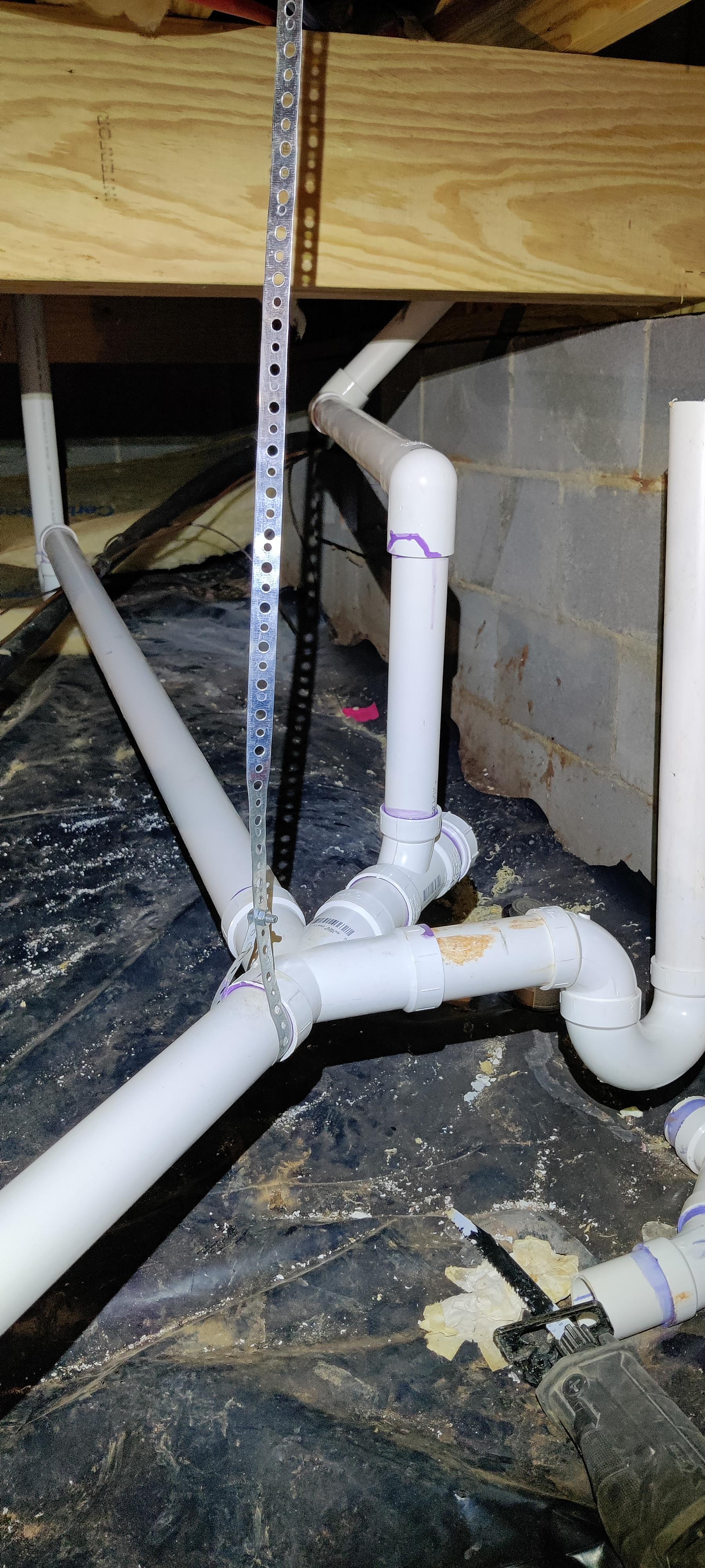 Should this setup be good for shower (left) and stand alone tub (right