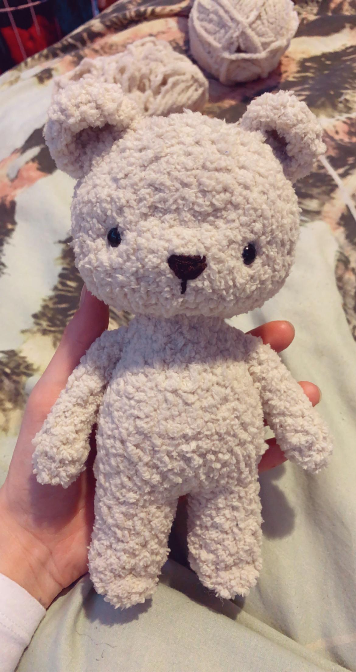 I made this cute little bear for my girlfriend, my first time using