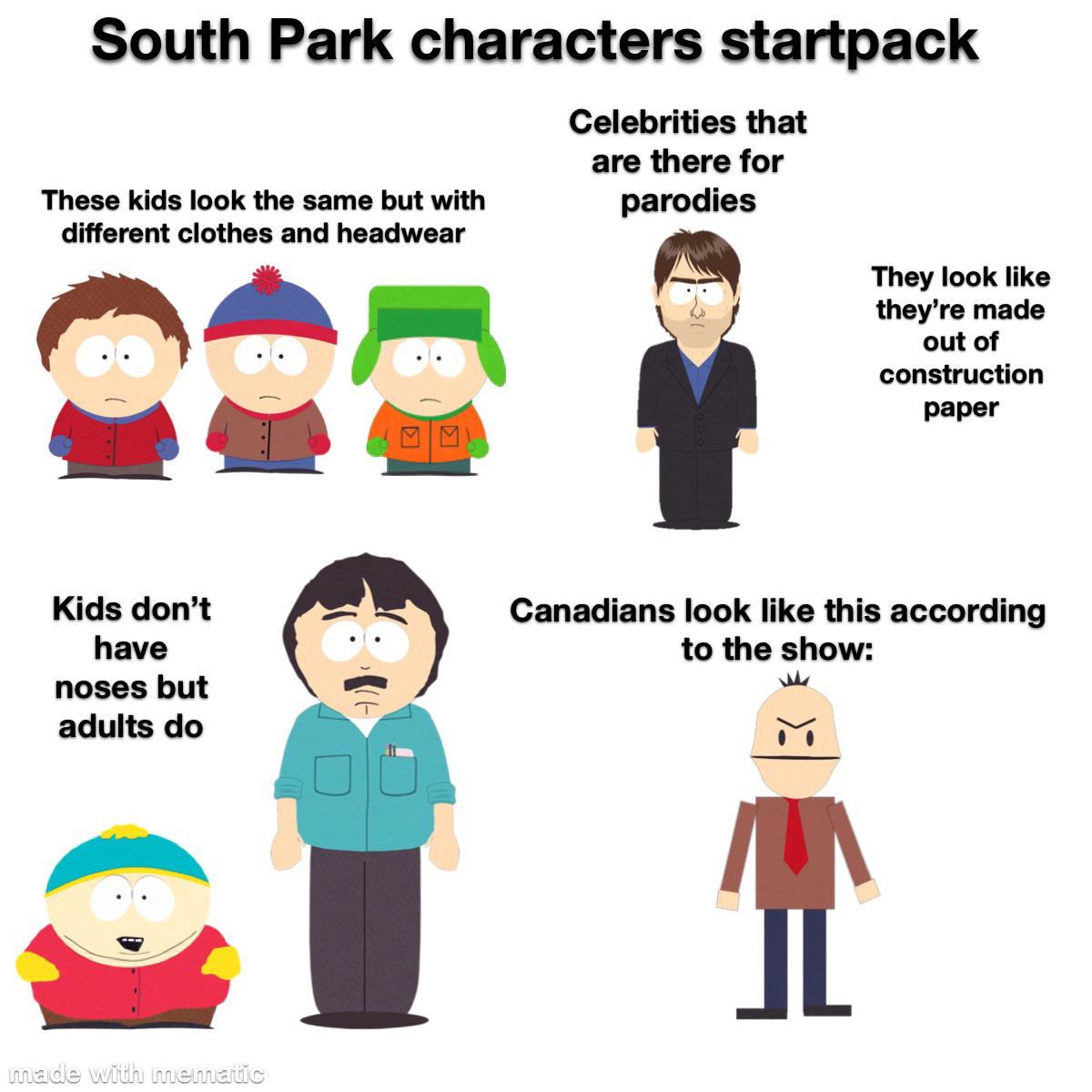 South Park characters starter pack r/starterpacks