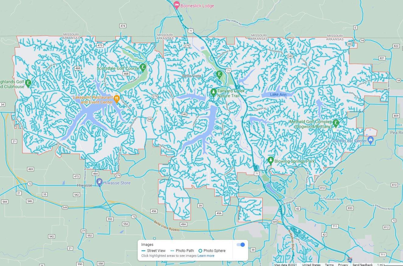 Why are there no further suburban developments north of Bella Vista