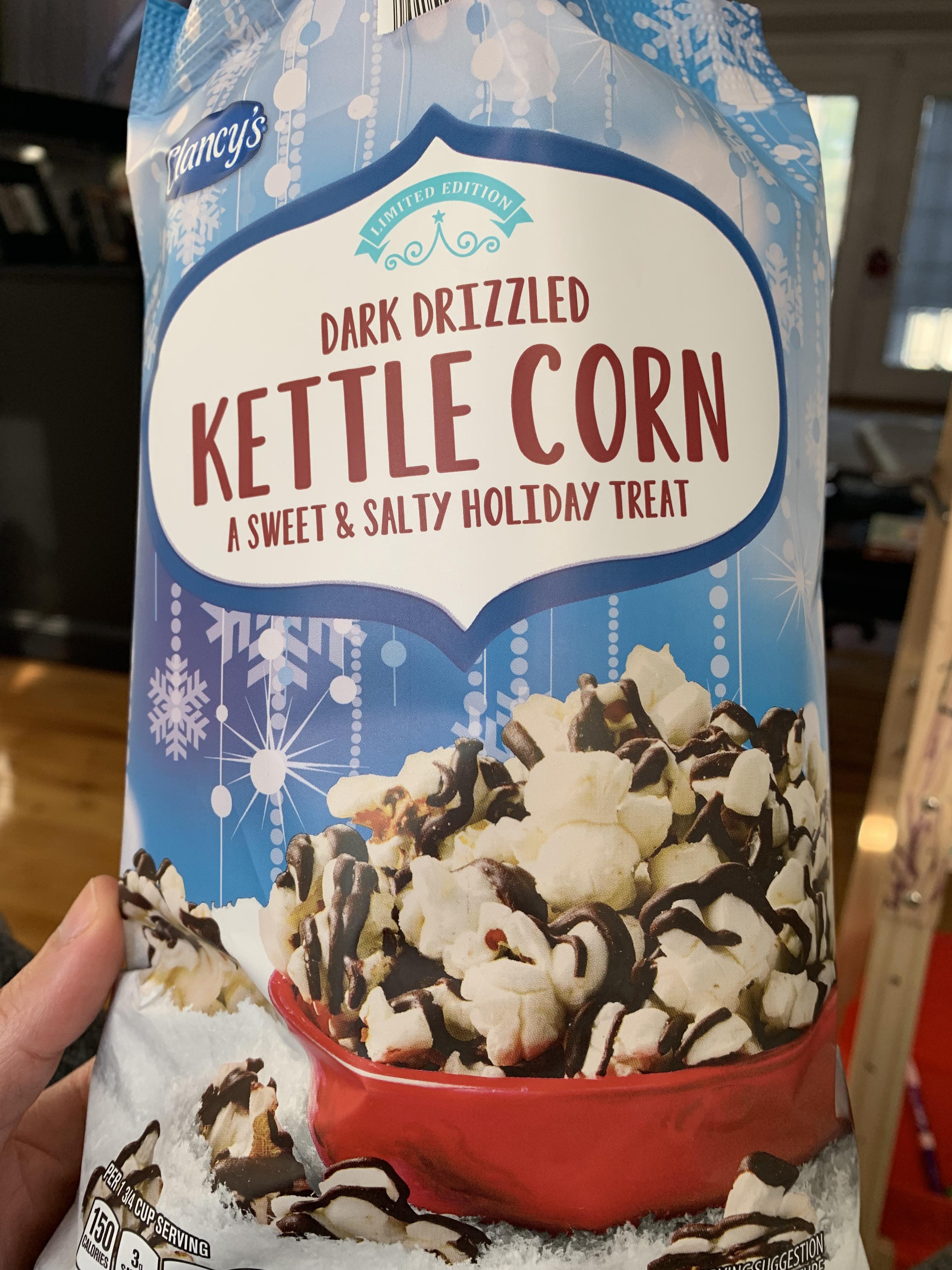 Dark drizzled kettle corn so so addictive r/aldi