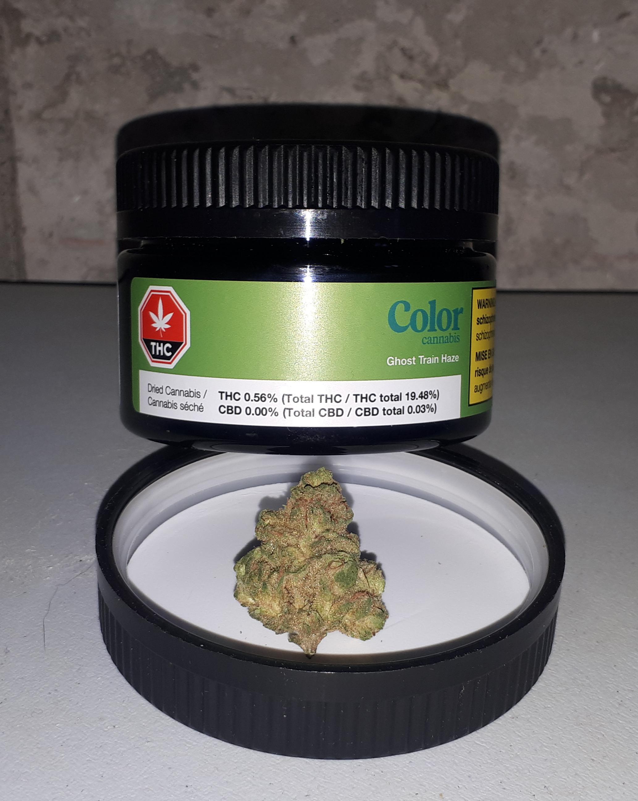 Color Cannabis Ghost Train Haze 19.48 Packaged Sept. 12 / 2019 TheOCS