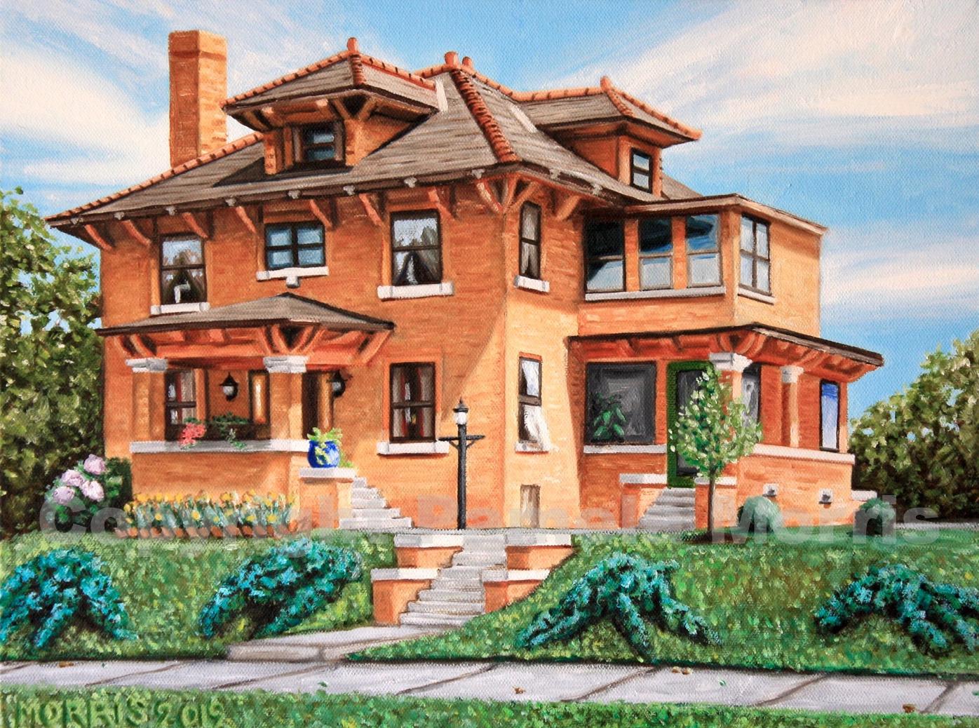 I was commissioned to paint Rector Mansion at 12th and Euclid, once