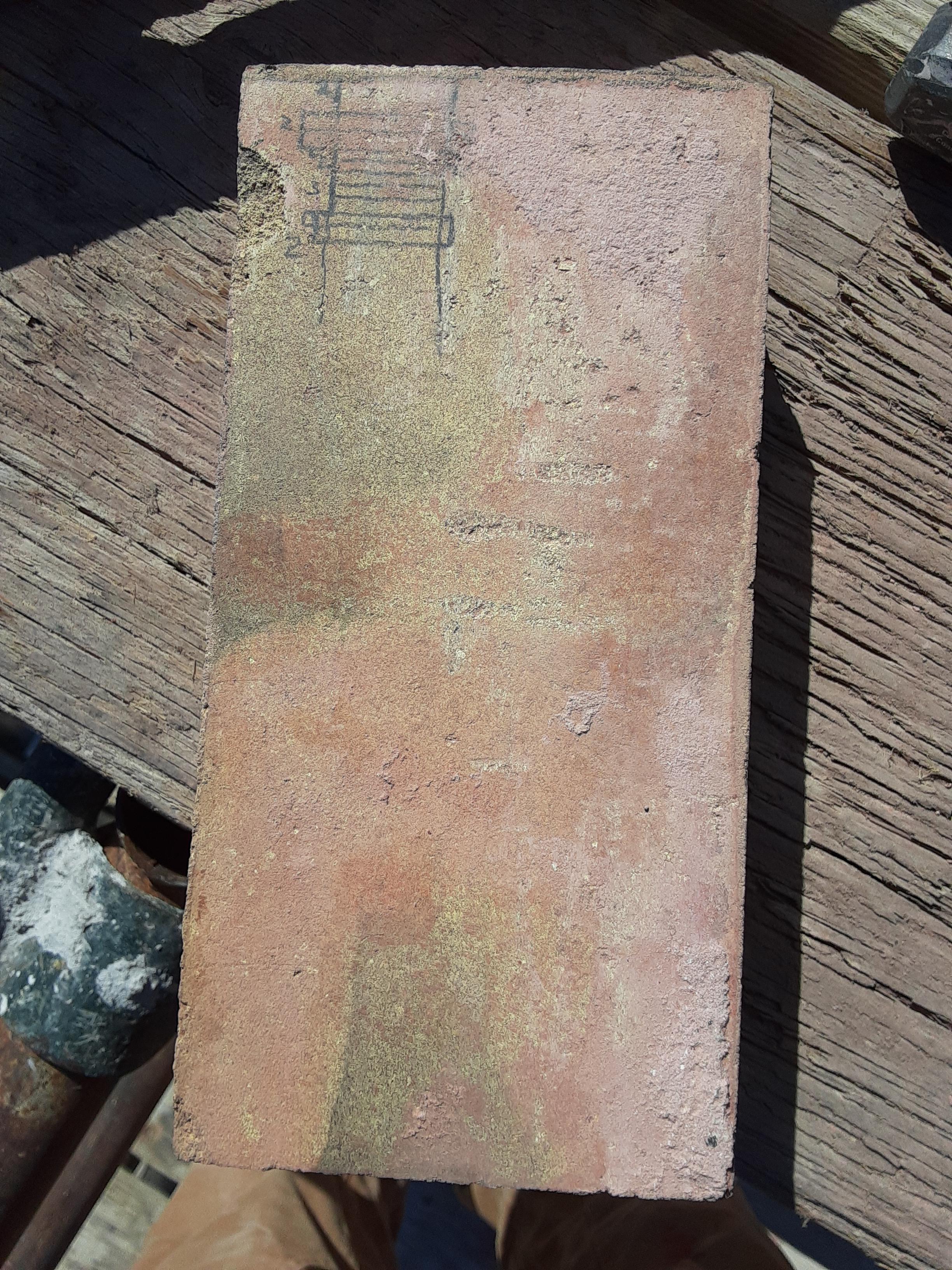 I cleaned a 100 year old brick and found a Mason's sketch, from 1897