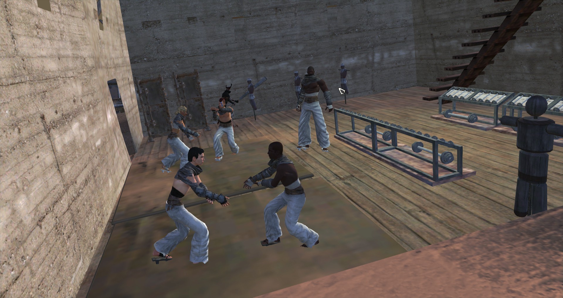 Their training as martial artists has started, under the tutelage of