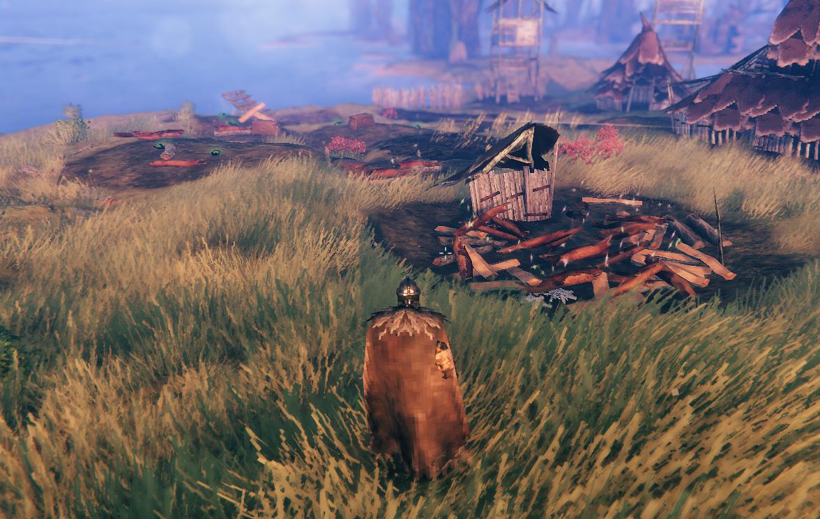 Using Fuling Shaman to level their own village r/valheim