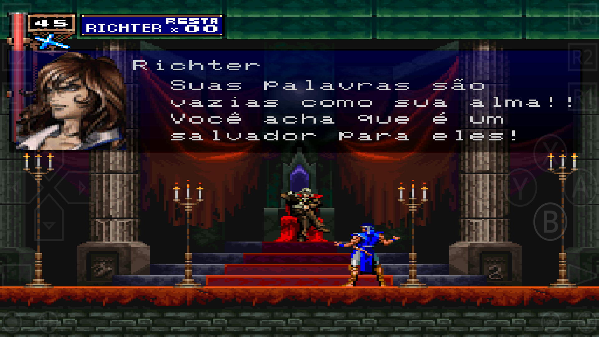 Castlevania Symphony of The Night with two mods.... Hardtype and