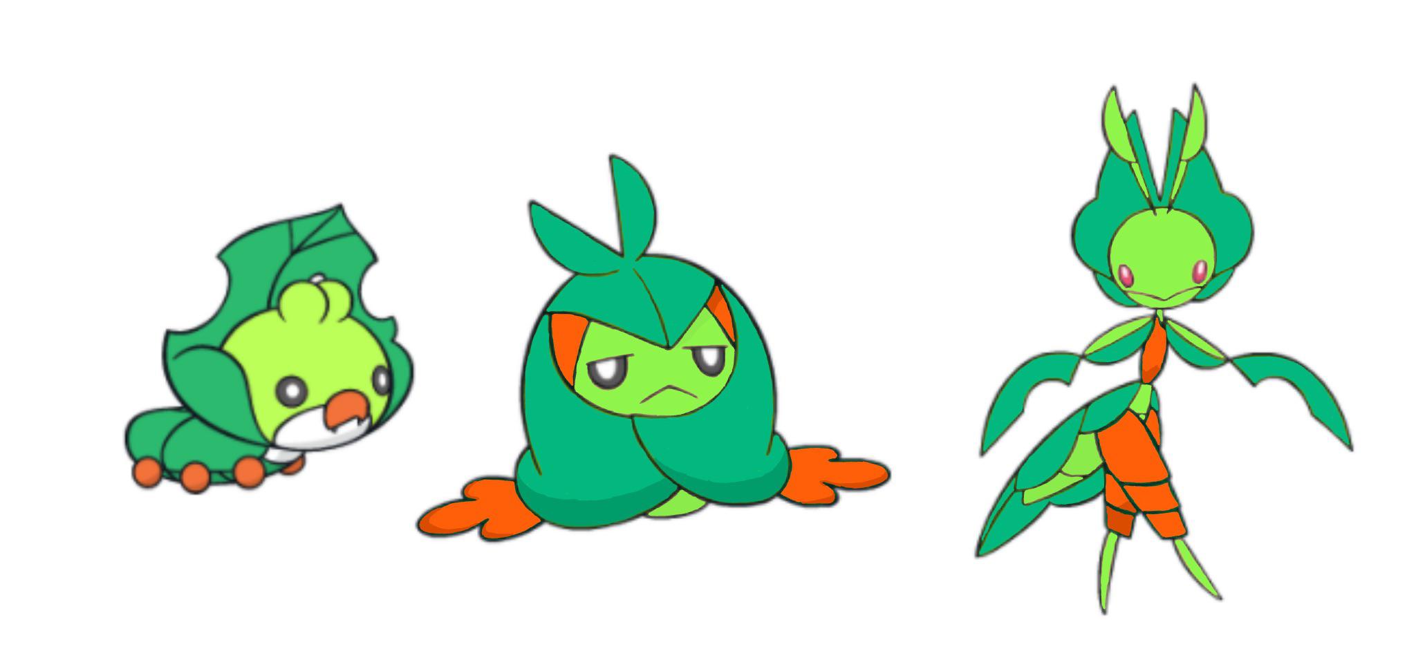 What the Sewaddle line’s shinies should’ve looked like r/MandJTV