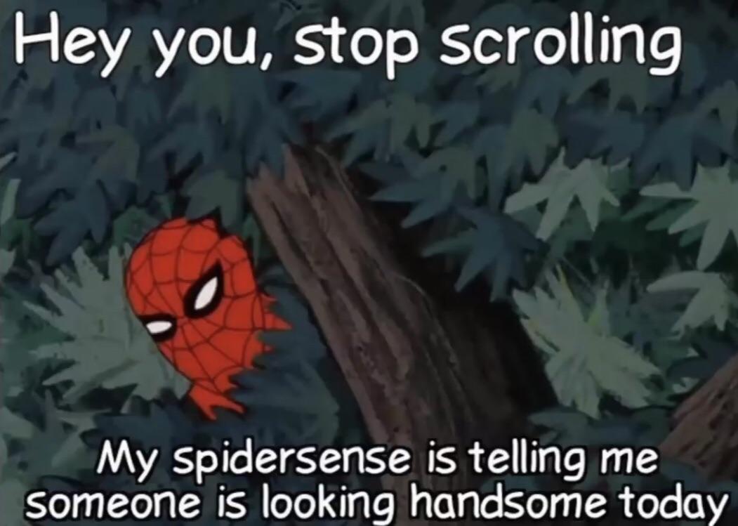 Hope you have a great day! Spiderman