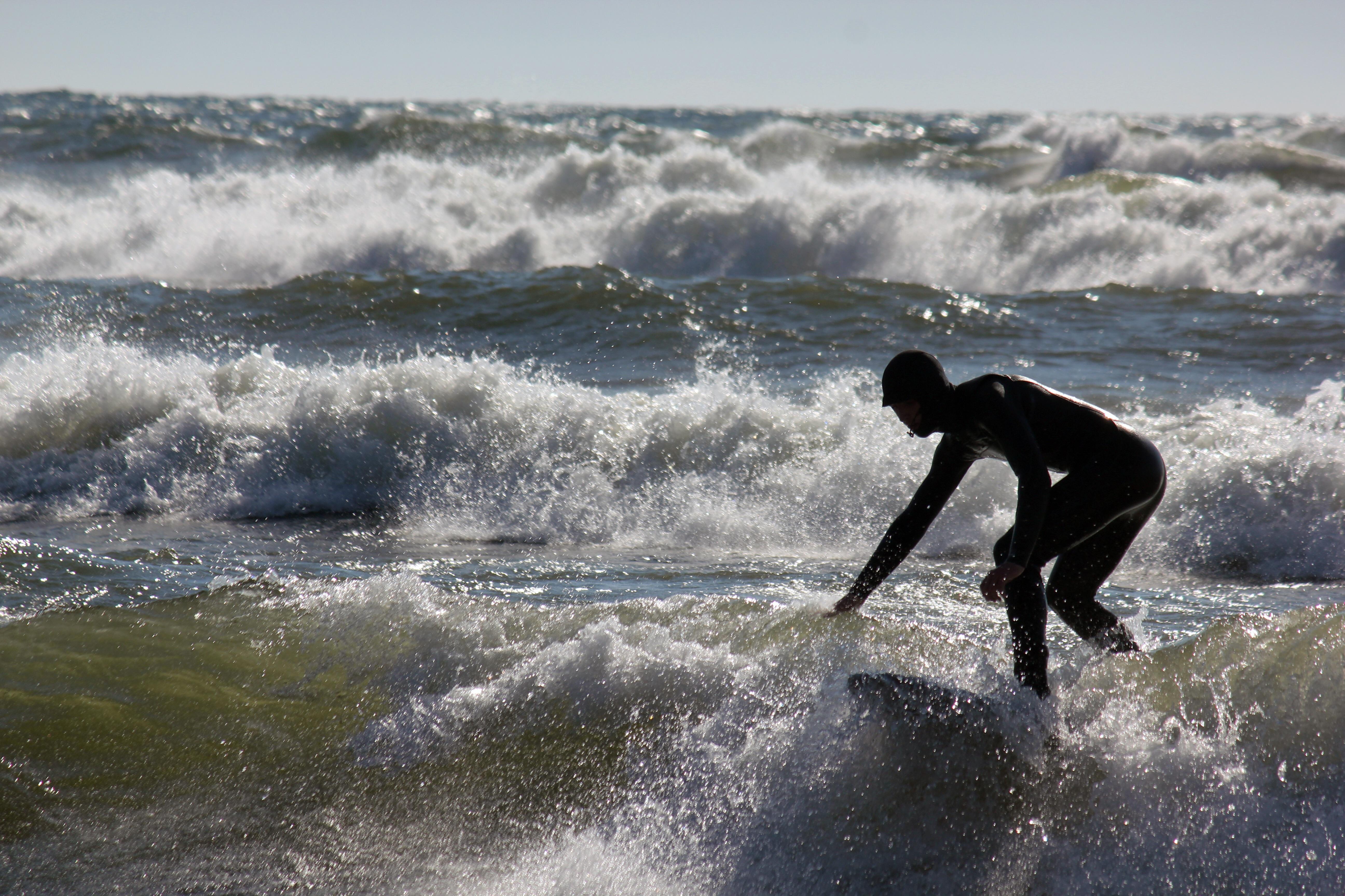 Does Great Lakes surfing count in this subreddit? Taken in Holland
