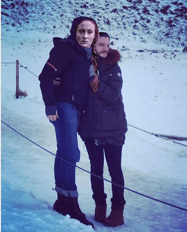 New photo of Sophie and Kit in Iceland (I just threw up in my mouth a