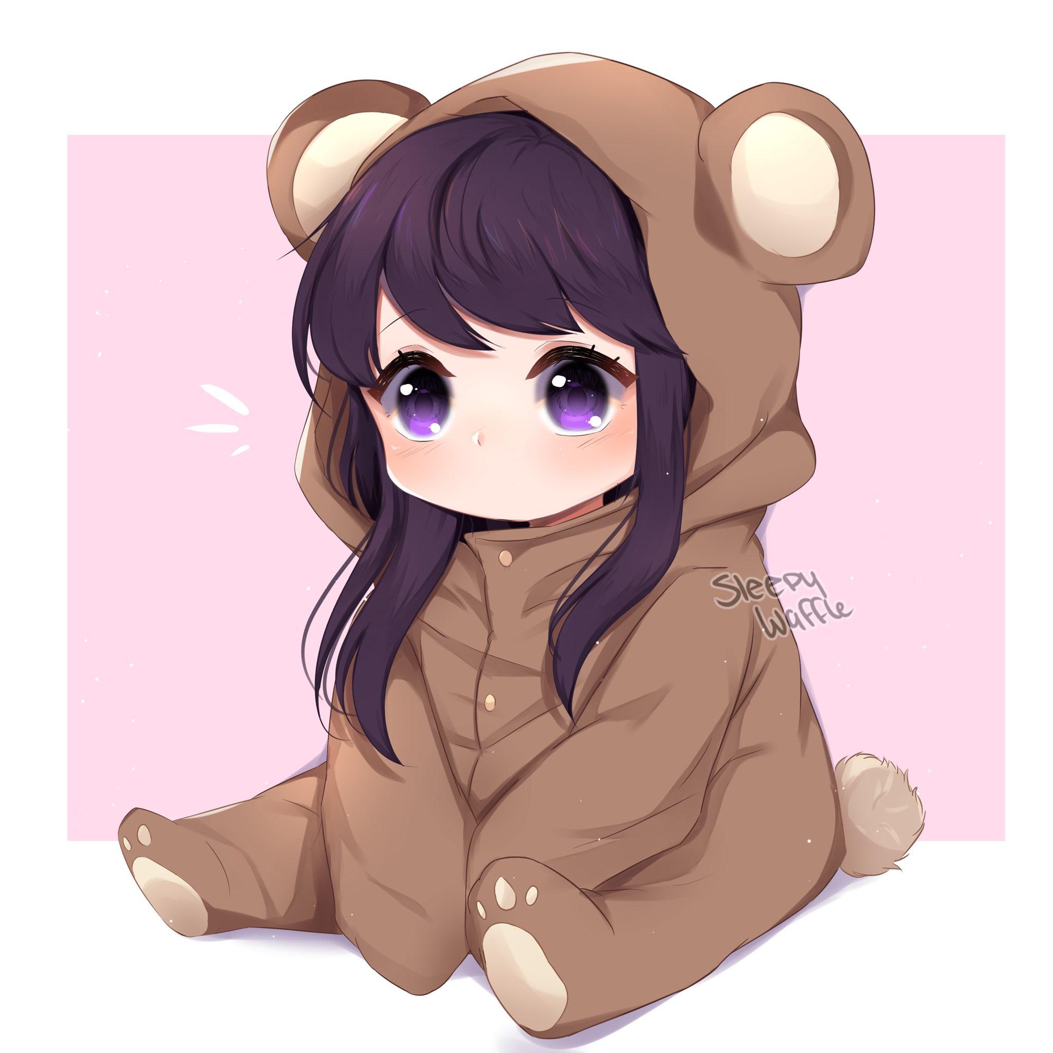 Anime Girl Teddy Bear Costume