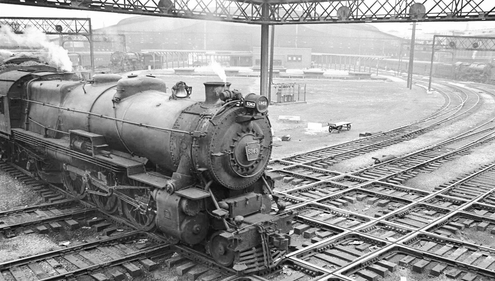 Pennsylvania Railroad steam 5343. Union Station at St