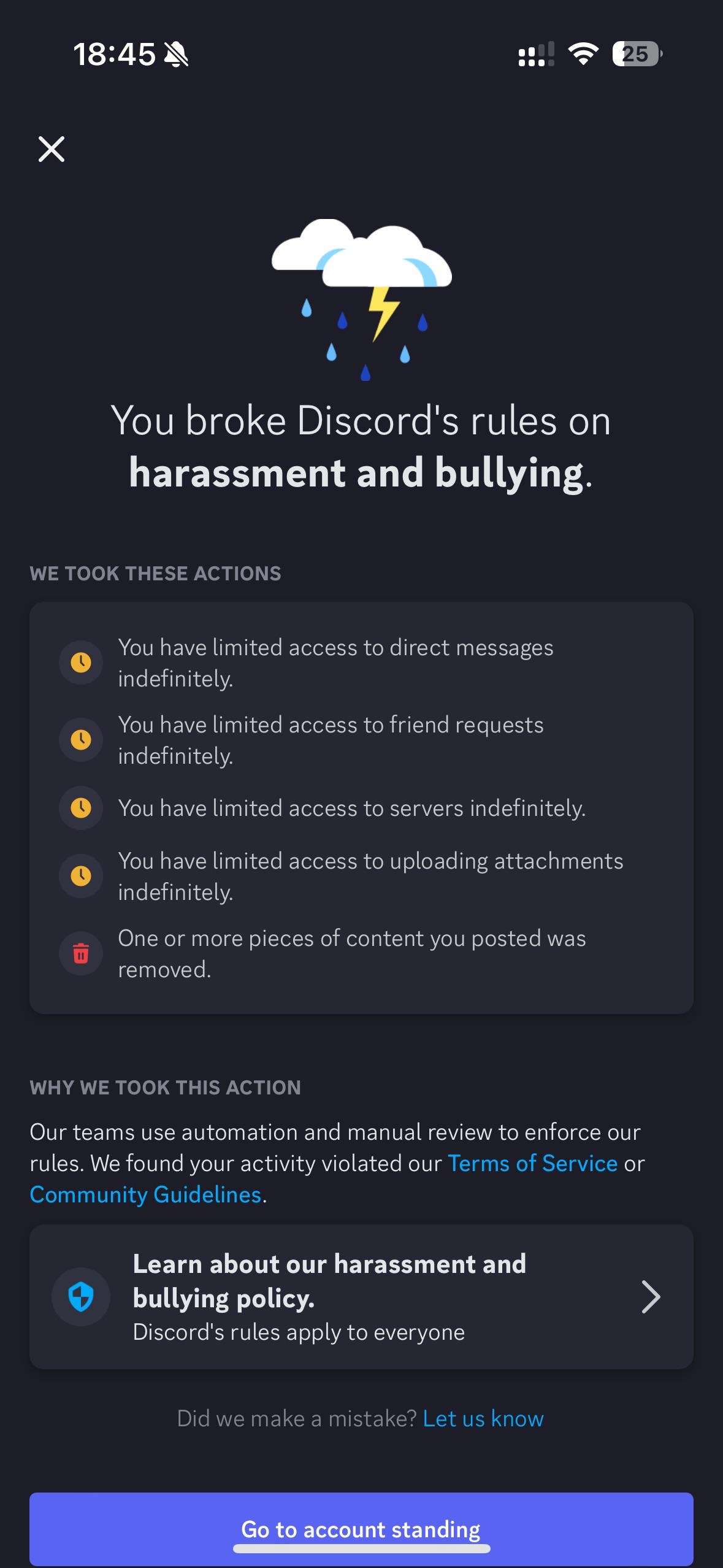 What does indefinite limited access mean, does that mean that i cannot