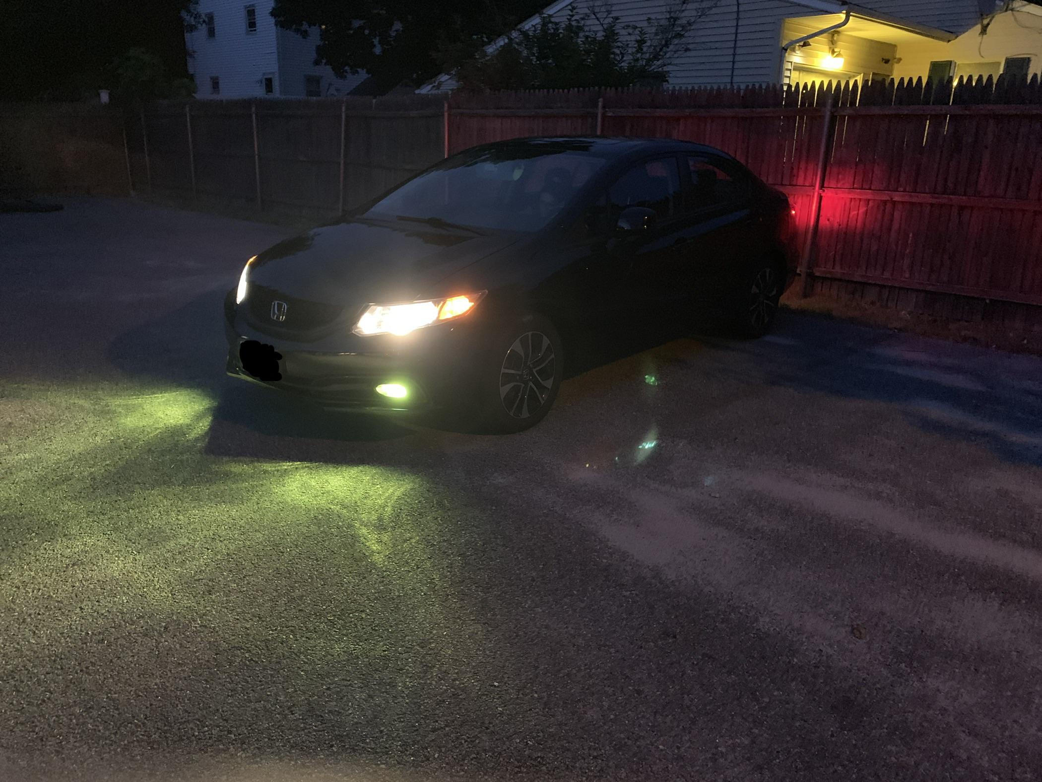 Loving the new fog lights on my 9th gen r/civic