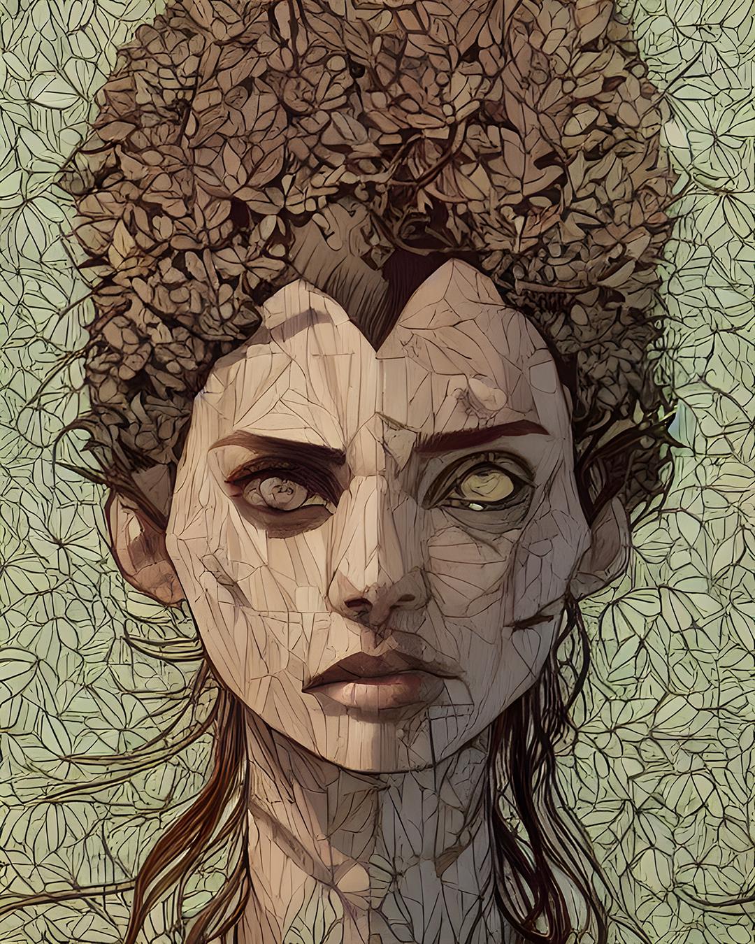 Wooden Girl made with starryai r/aiArt