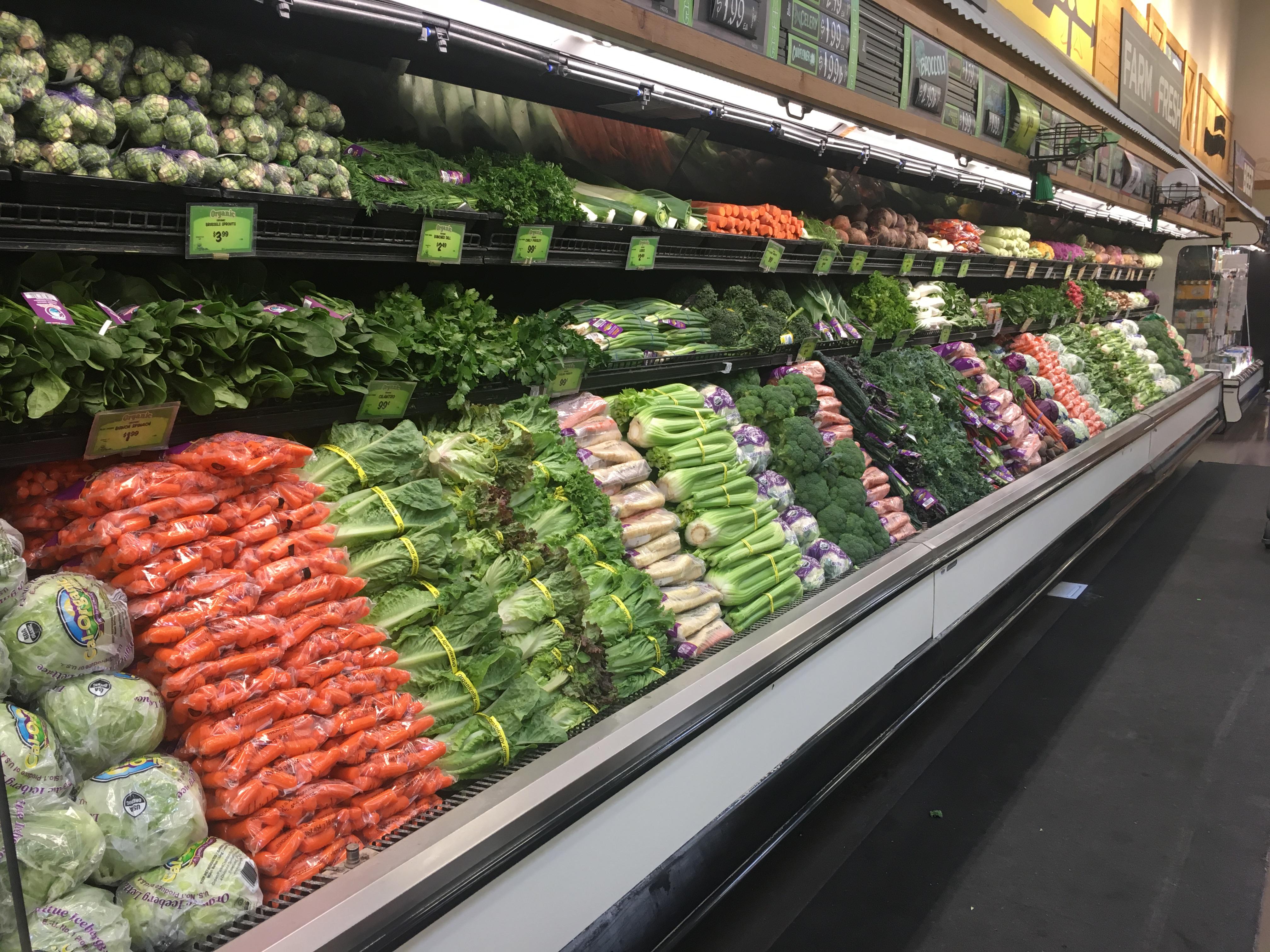 The produce section at my local market was perfectly staged this