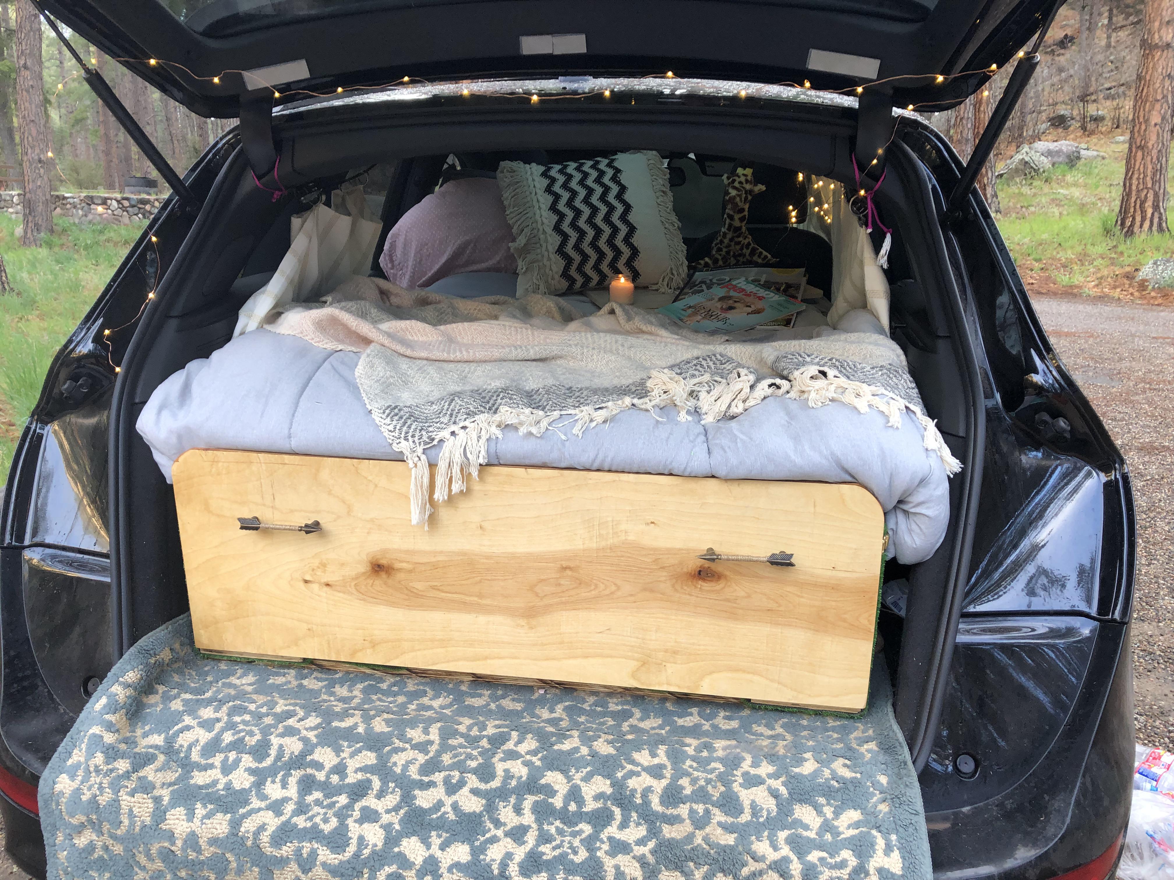 Converted my Audi Q5 into a camper van for a southwest road trip camping