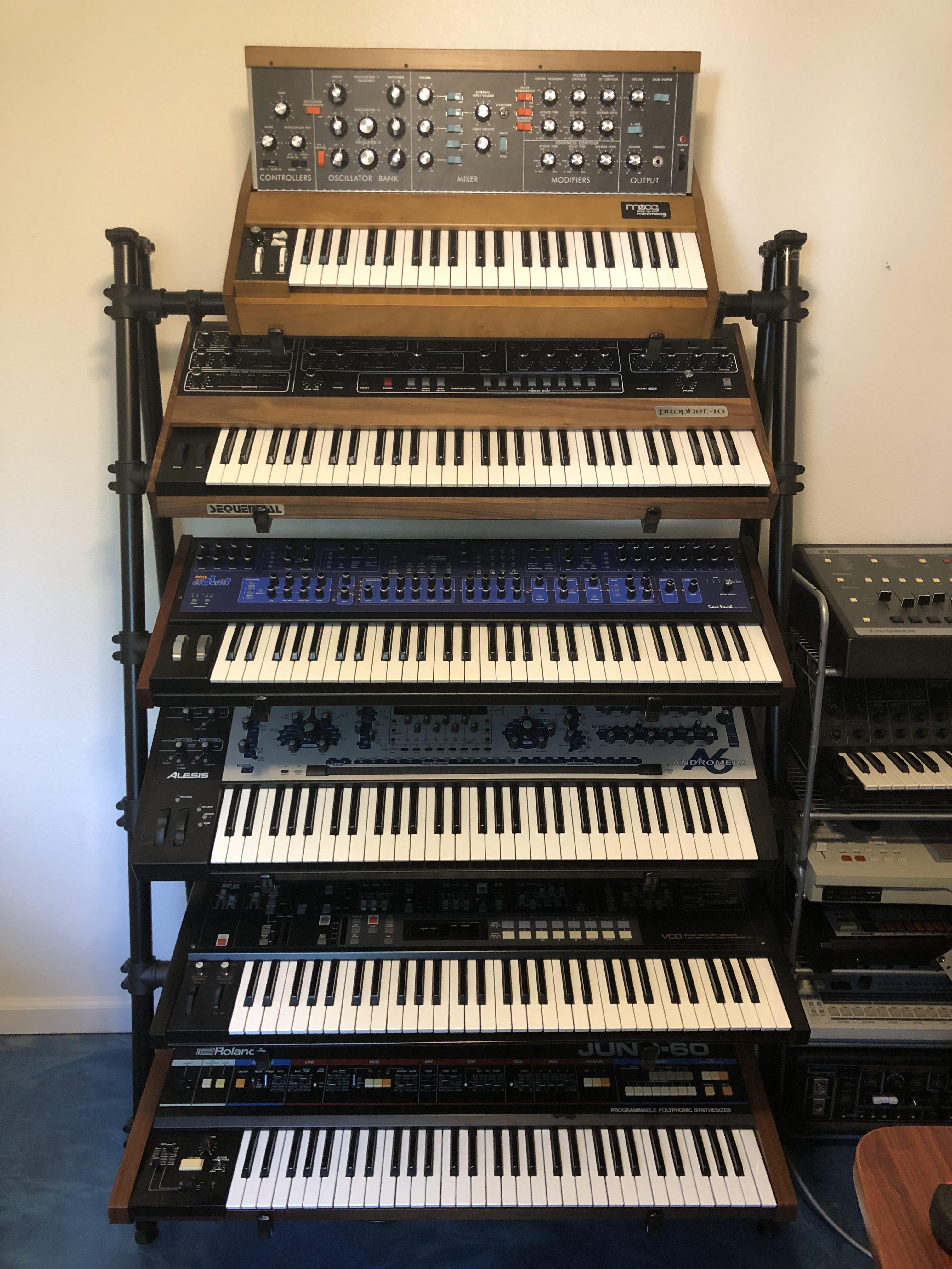 My Jasper stand has arrived. Up next, cable management. r/synthesizers