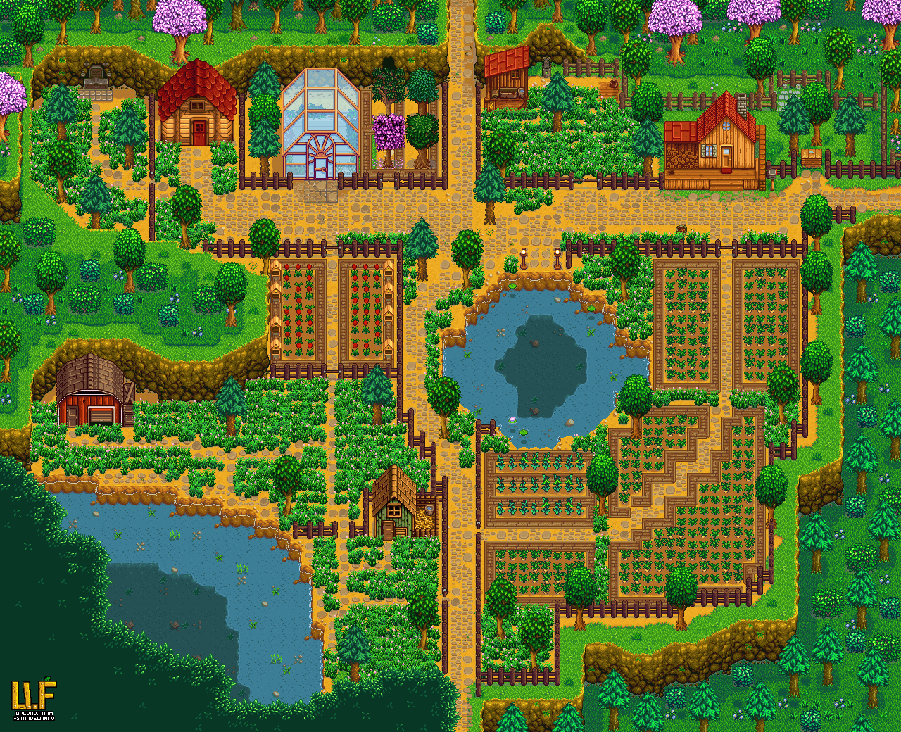 Crescent Farm Plan/layout! r/StardewValley