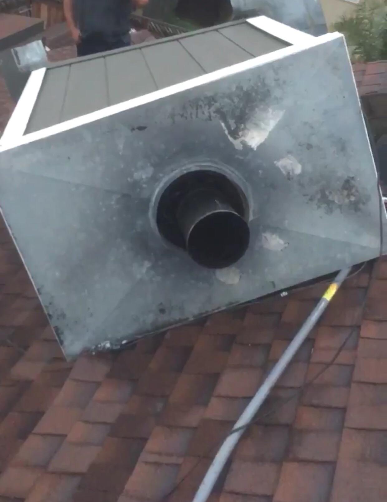 When my chimney blew off during a rain storm r/Wellthatsucks