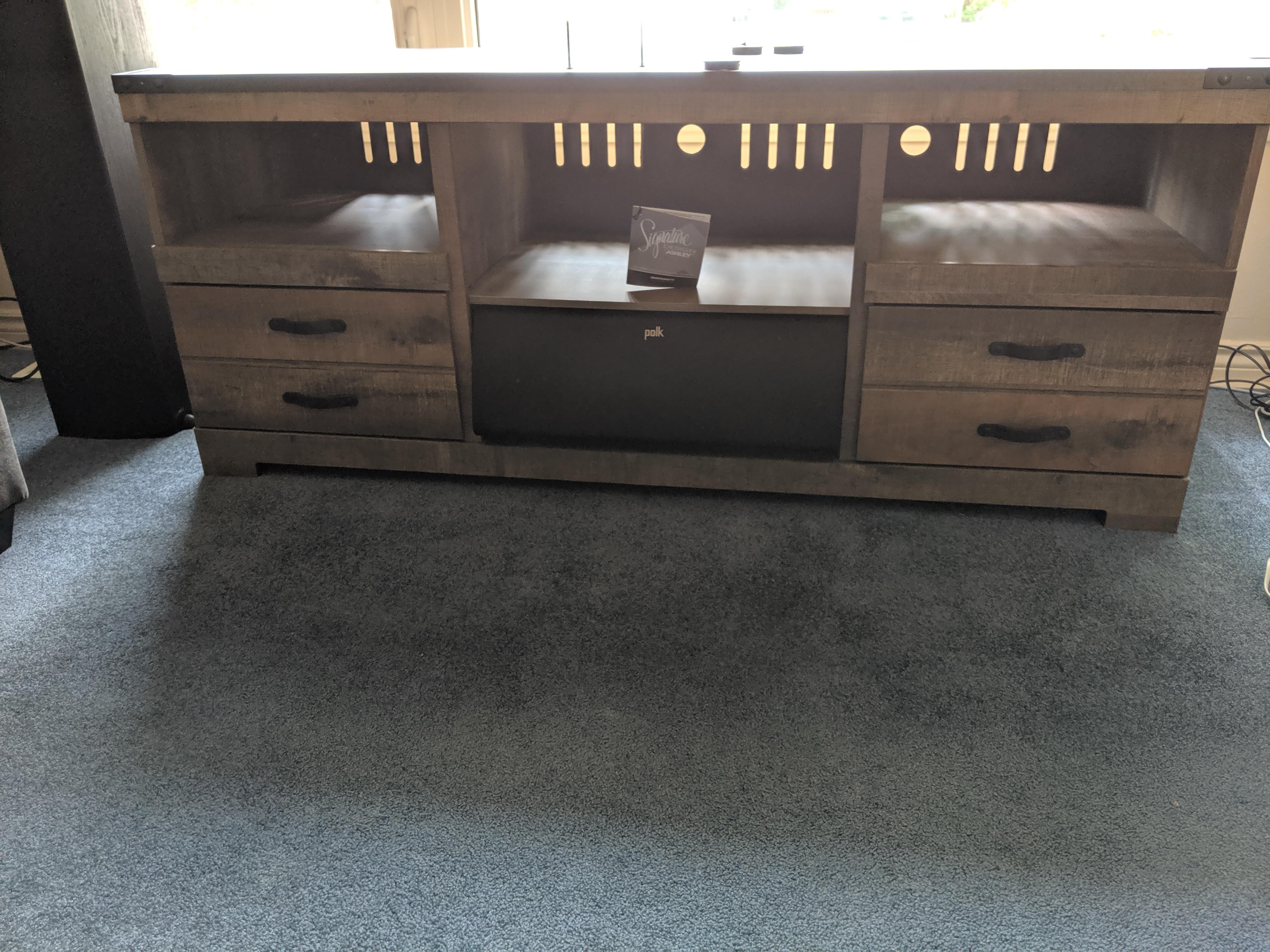 Bought a new tv stand for my center channel speaker. r/Perfectfit