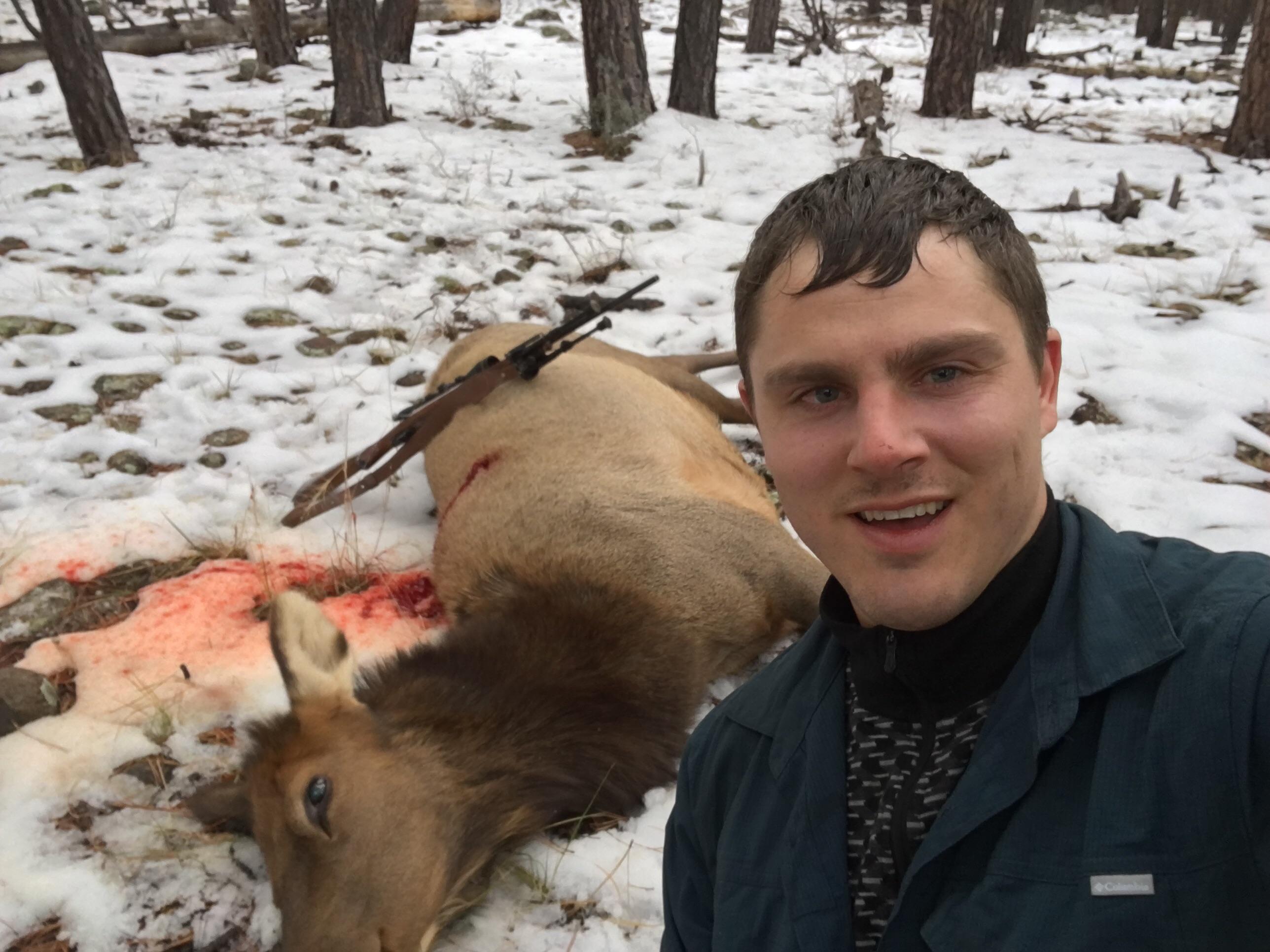 Cow elk from Arizona 6b, my first time hunting was a success, I