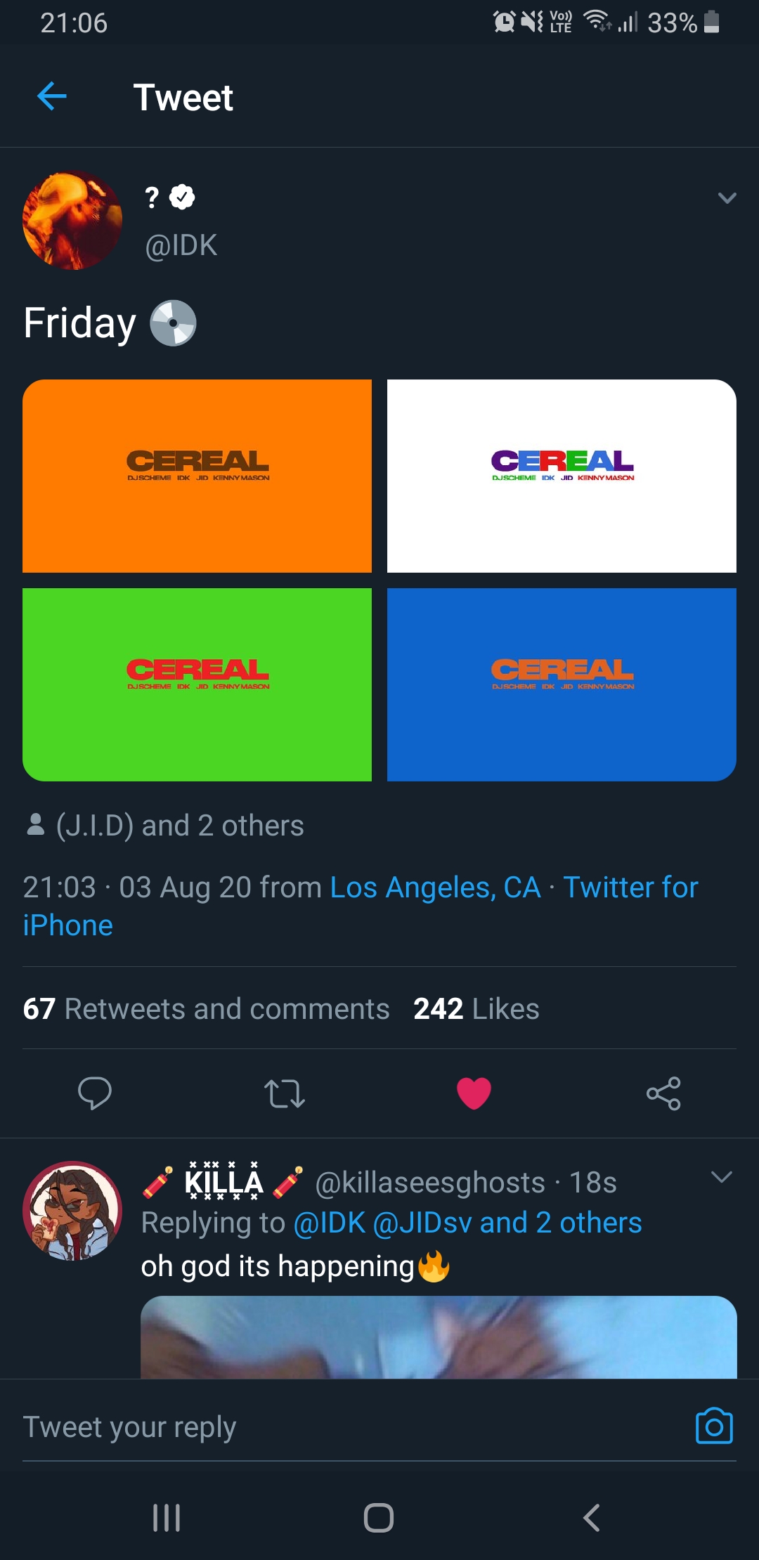 DJ Scheme Cereal feat. JID, IDK and Kenny Mason dropping on Friday