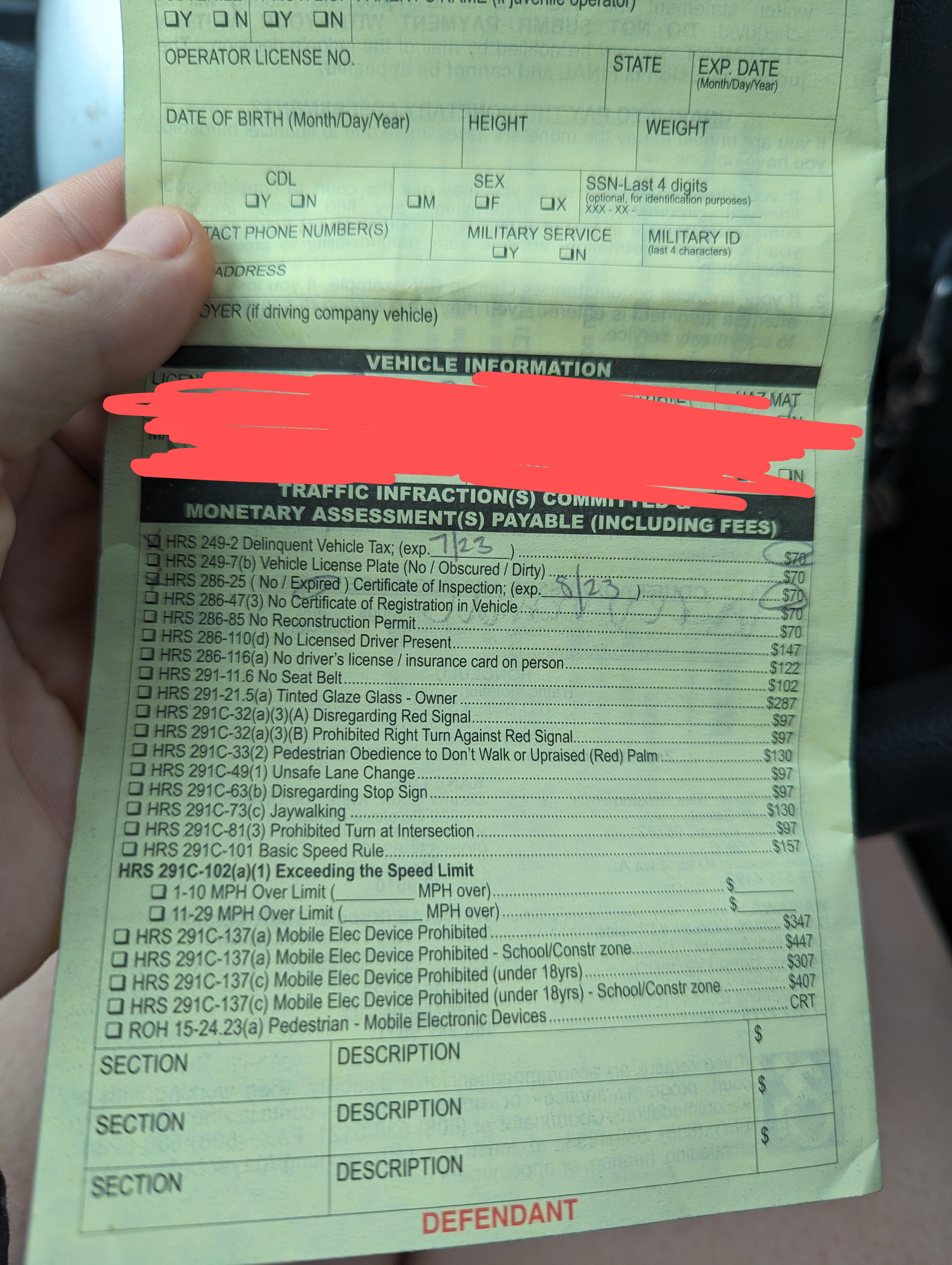 What is delinquent vehicle tax? r/Hawaii