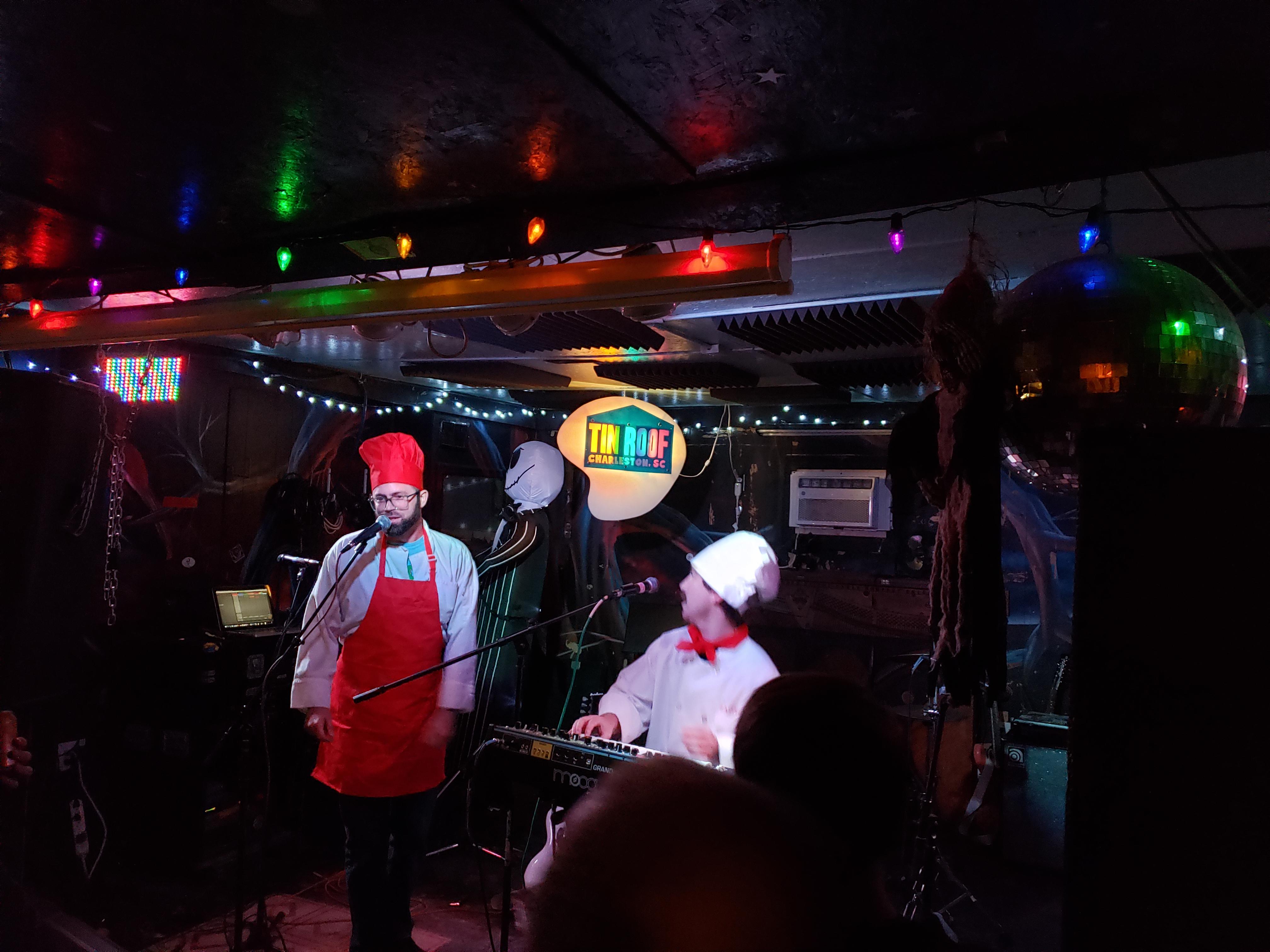 Depeche Mode cover band at Tin Roof West Ashley last night. Ladies