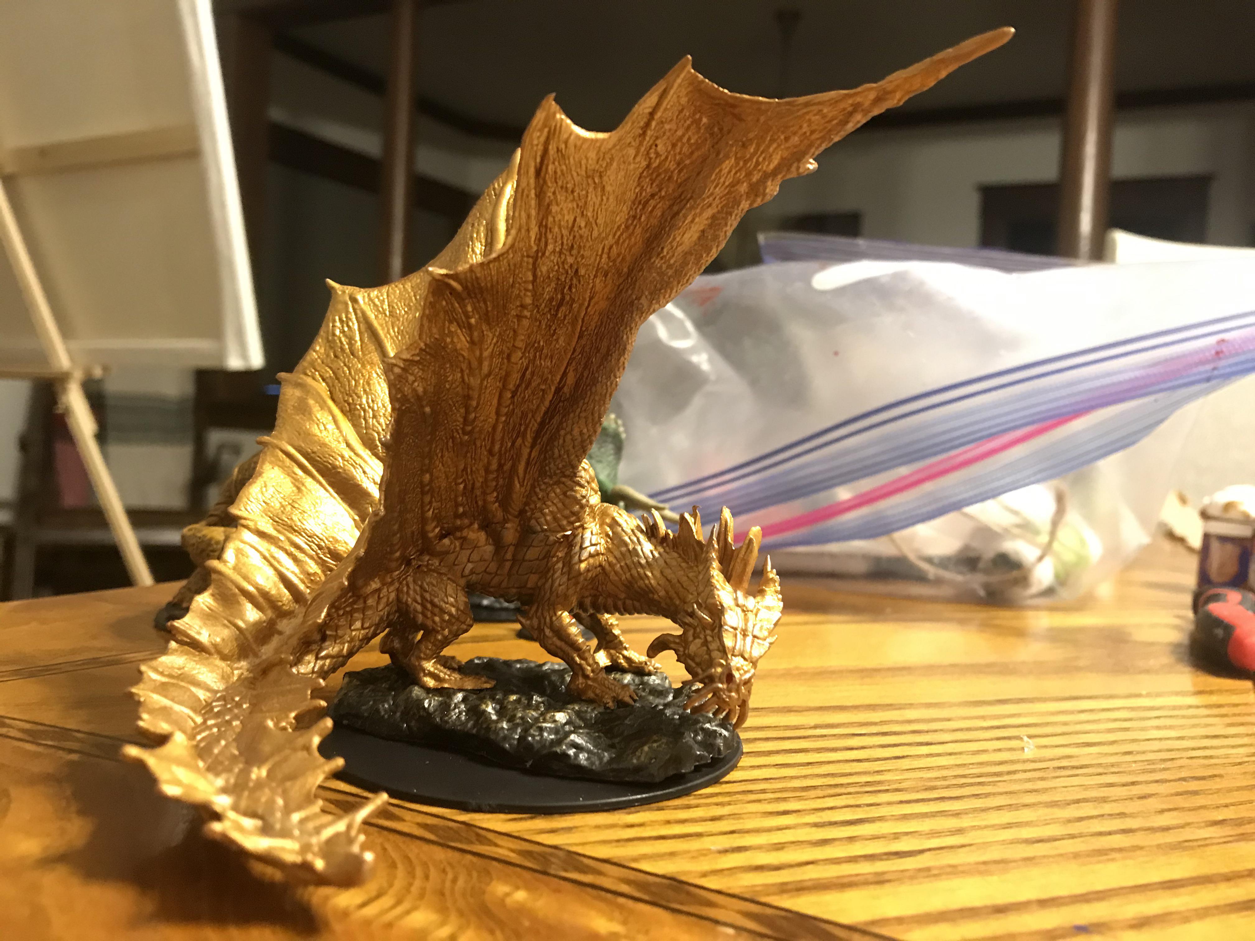 [OC] Gold Dragon I just finished. DnD