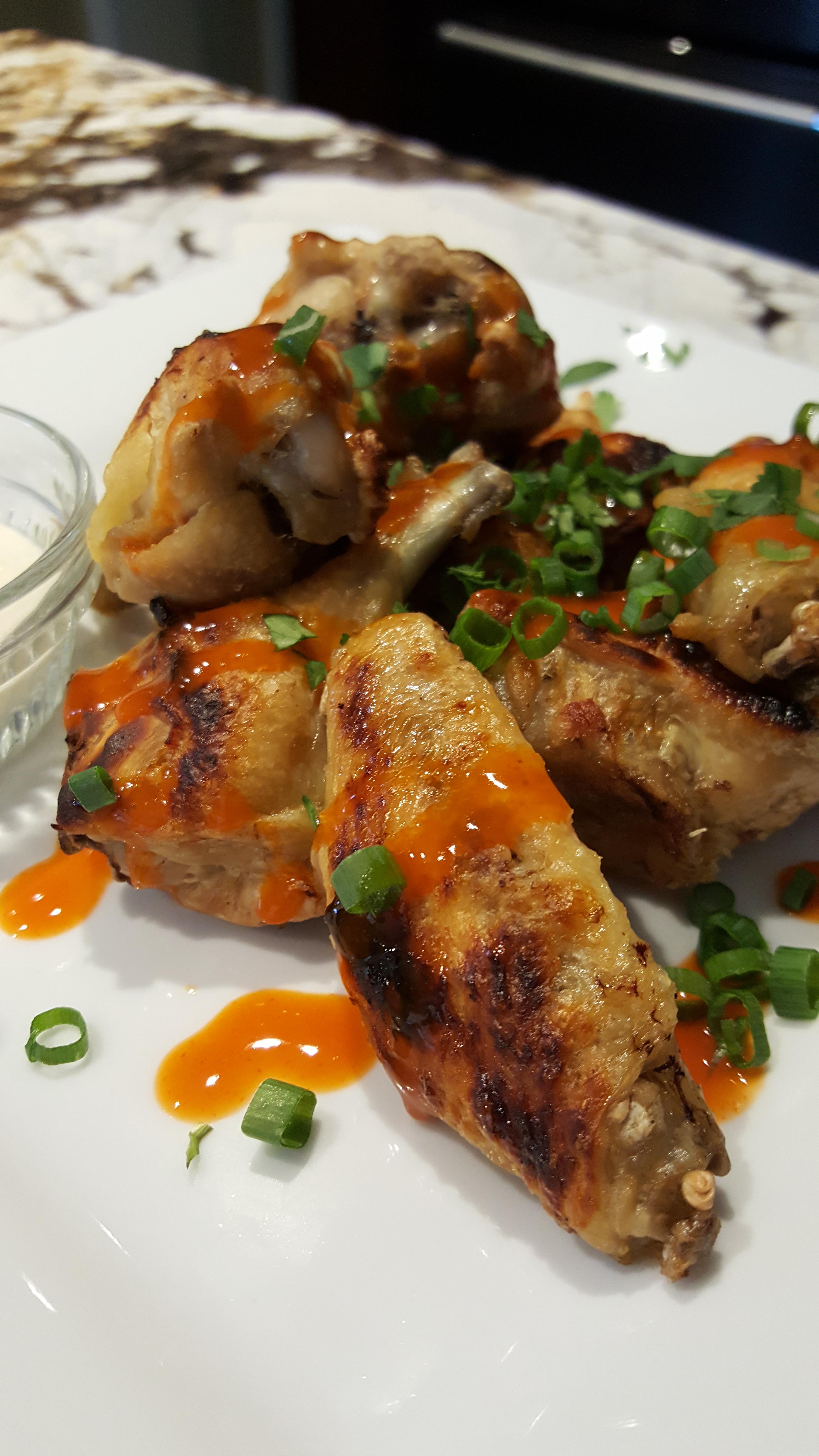 Chicken wings 3 hours at 155F, convection broil finish r/sousvide