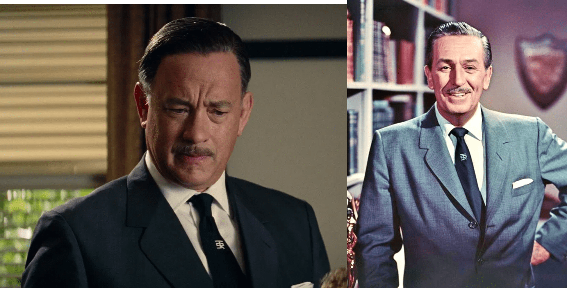 In Saving Mr Banks (2013), Tom Hanks wears a tie that Walt Disney wore