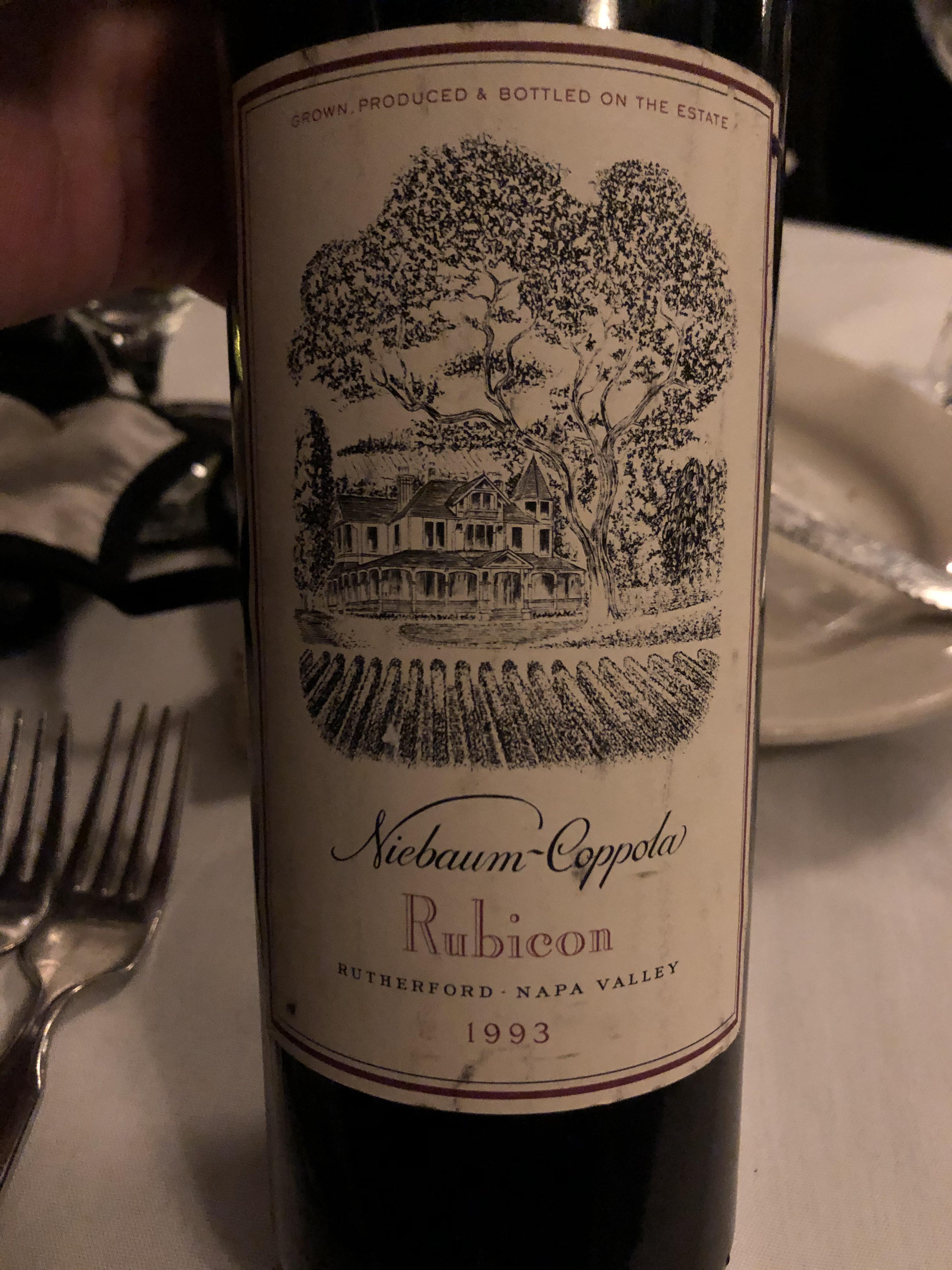 1993 Niebaum Coppola Rubicon r/wine